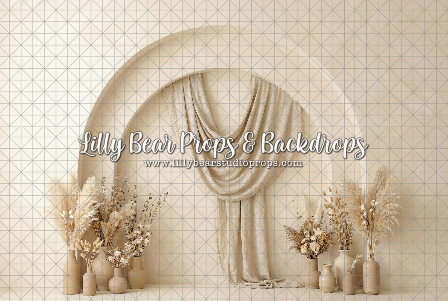 Ivory Drape Arch