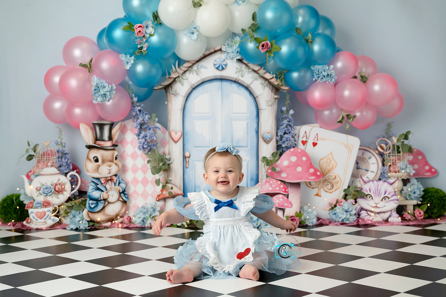 Alice's Wonderland Door Balloons