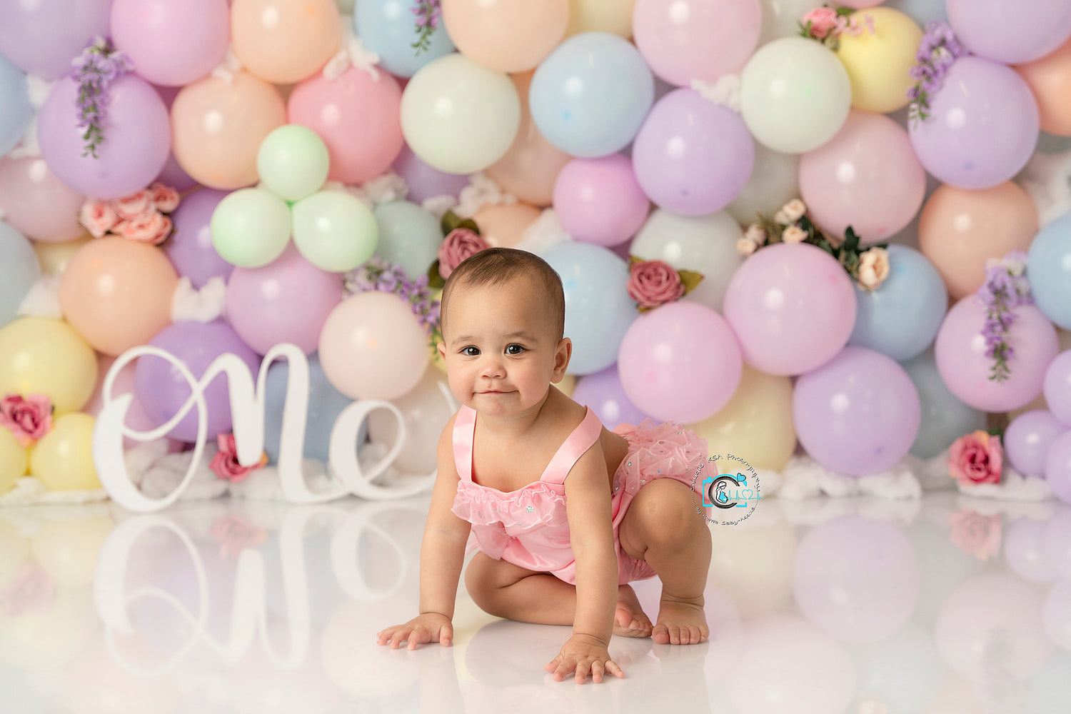 Pastel Balloon Floral Wall