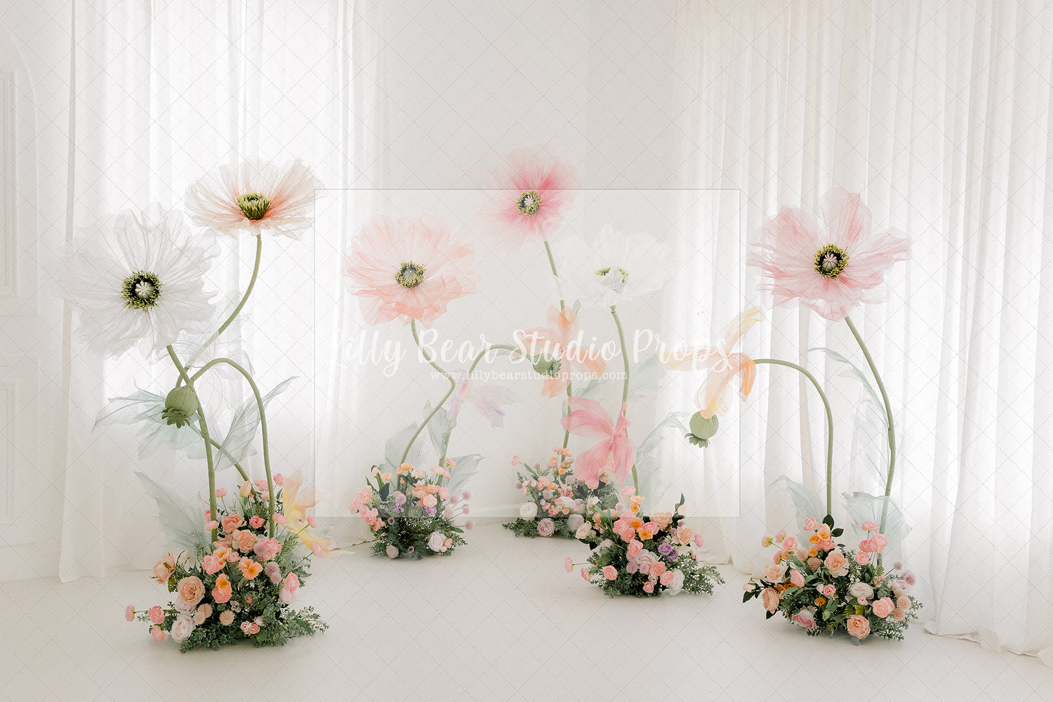 Large Paper Flower White Room
