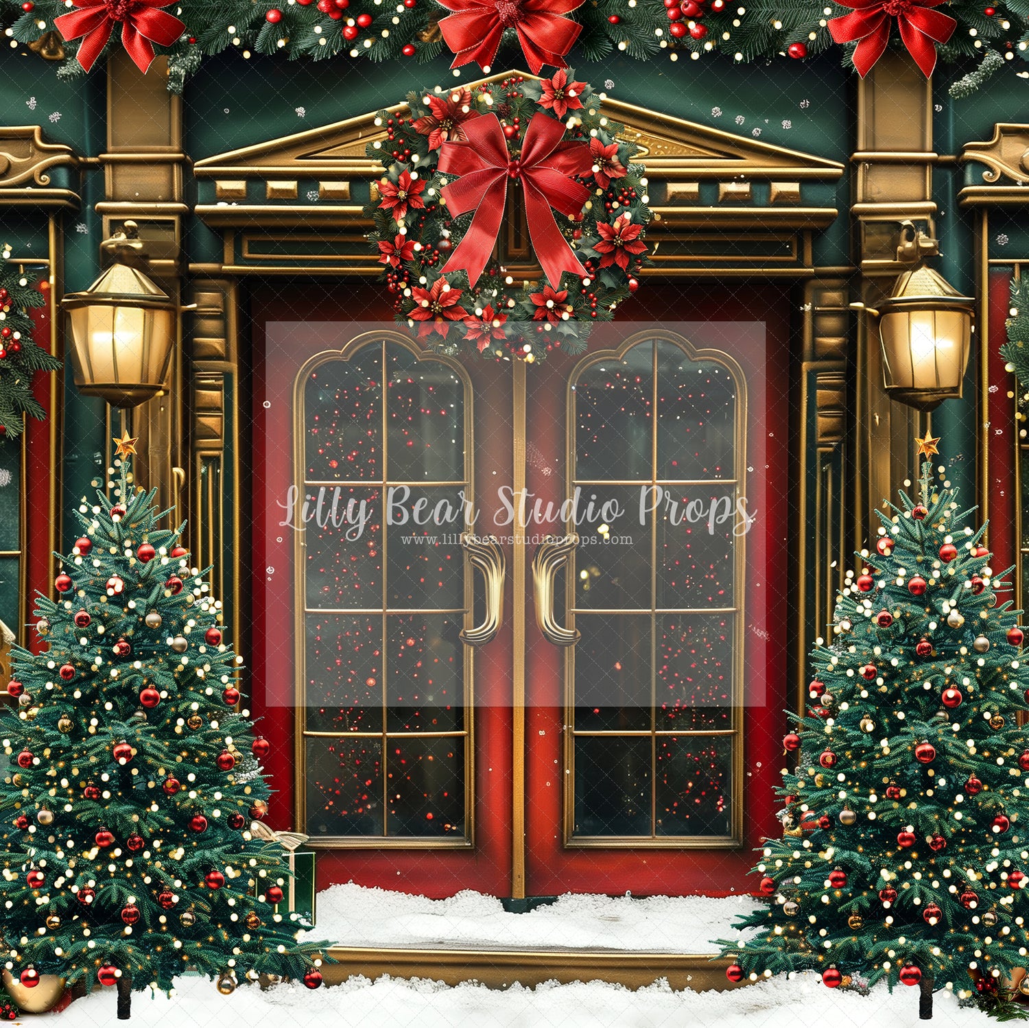 Let it Shine Christmas Shop - 10x7' Wrinkle Free Fabric RTS