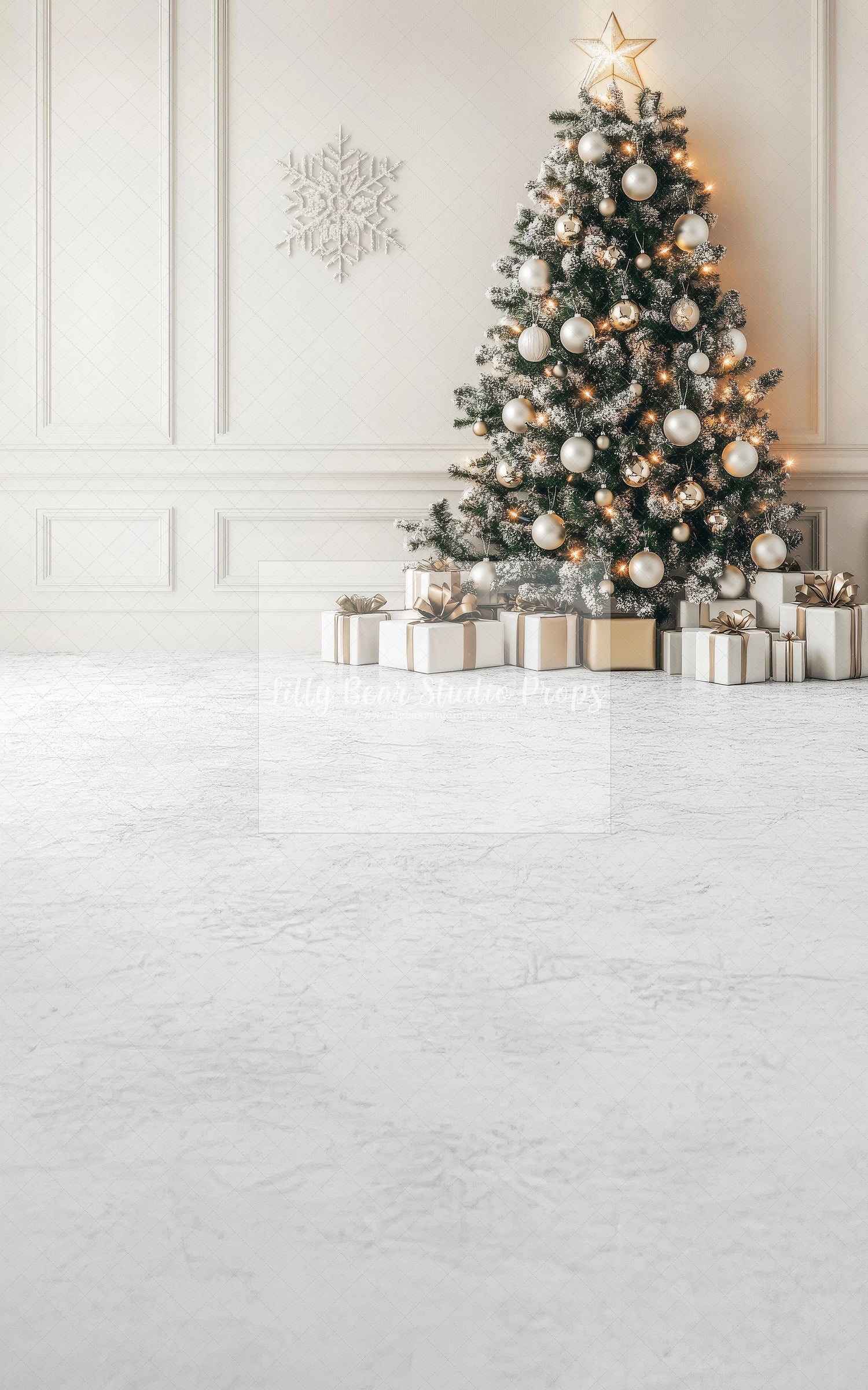 Light & Airy Christmas Tree and Wall - Sweep Option