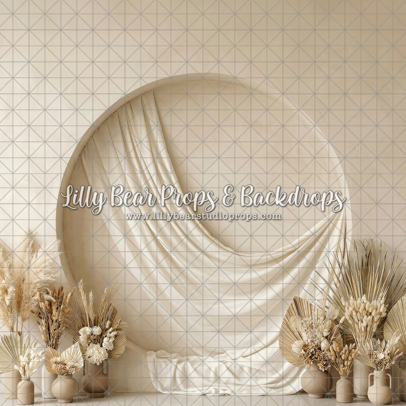 Linen Halo Arch