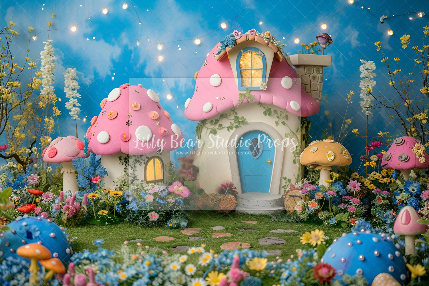 Little Pink Mushroom Cottage