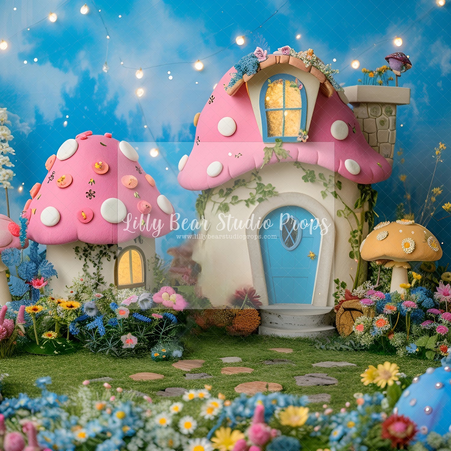 Little Pink Mushroom Cottage