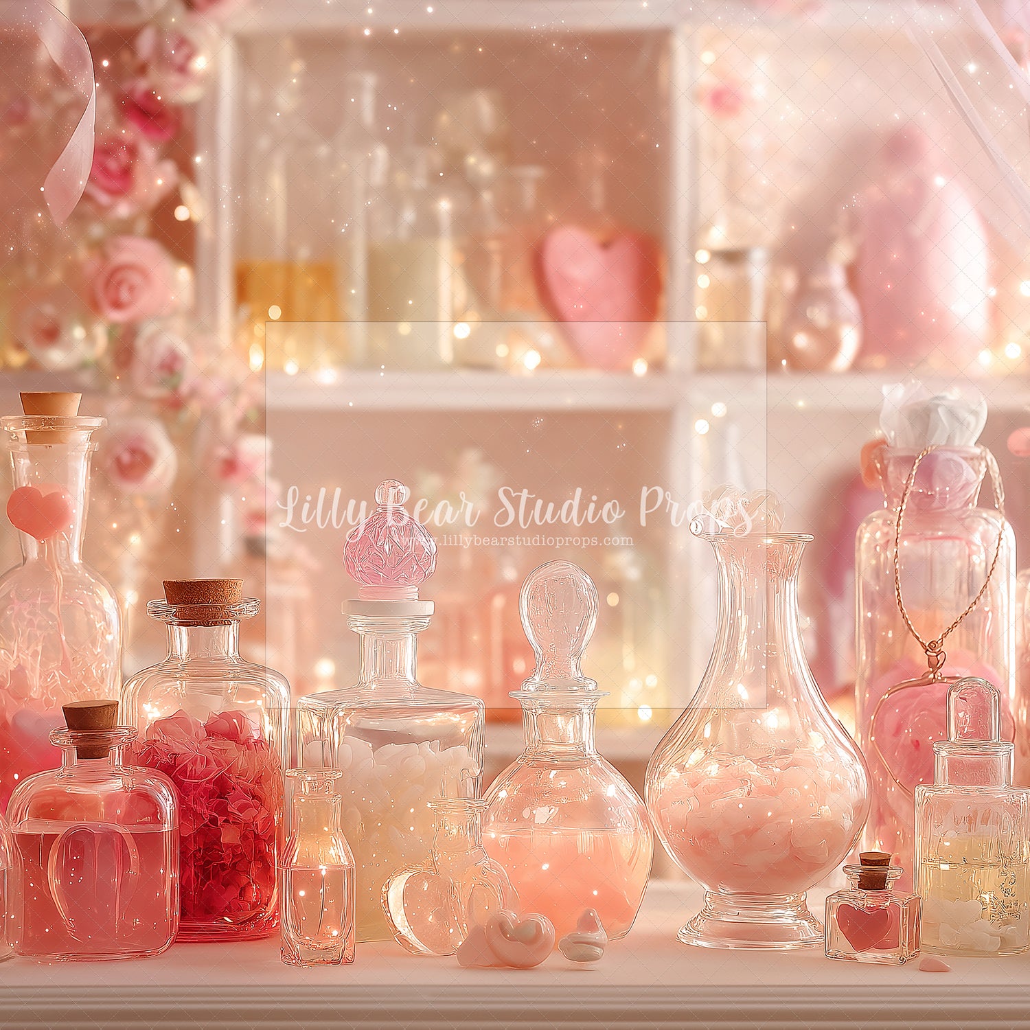 Love Potion Glass Bottles