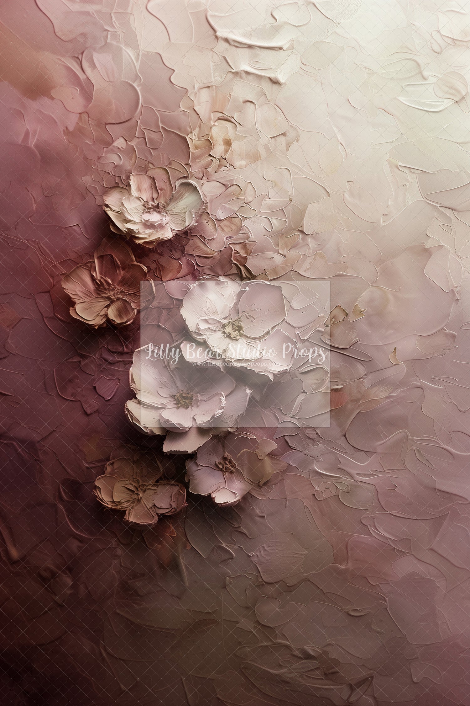 Mauve Fade Plaster Florals-Sweep Options