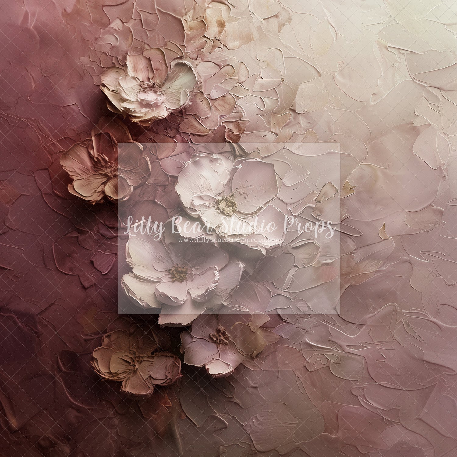 Mauve Fade Plaster Florals-Sweep Options