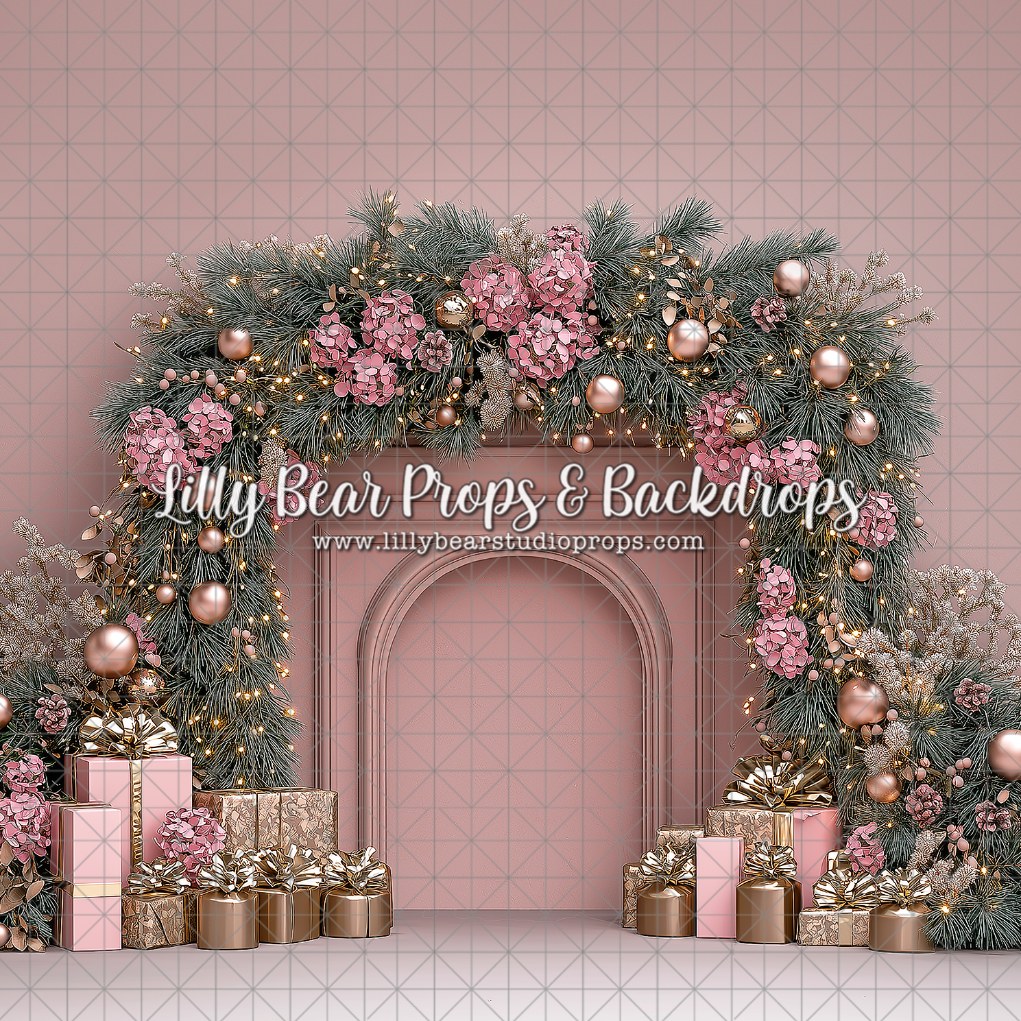 Mauve Merry Mantel