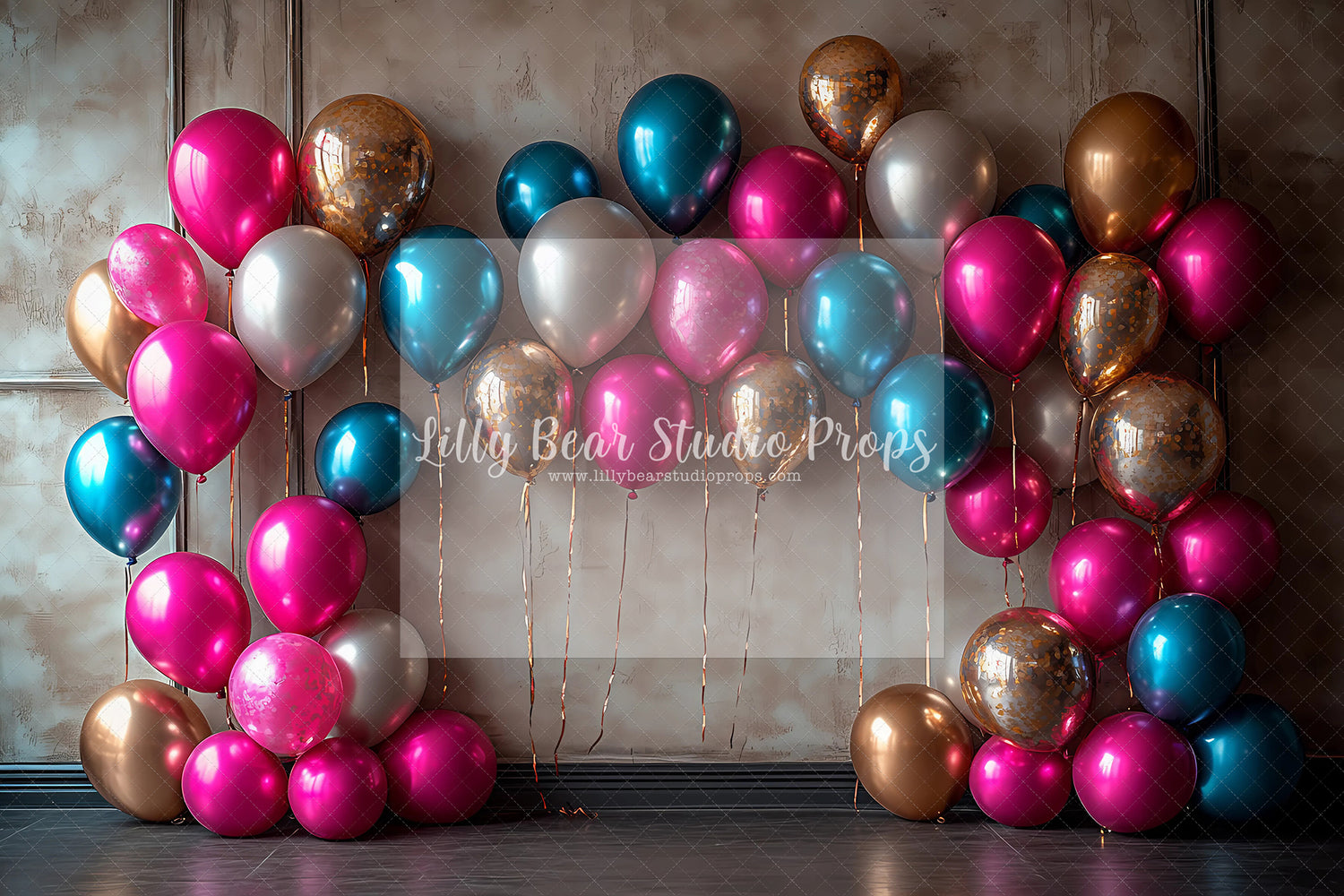 Metallic Balloons Arch