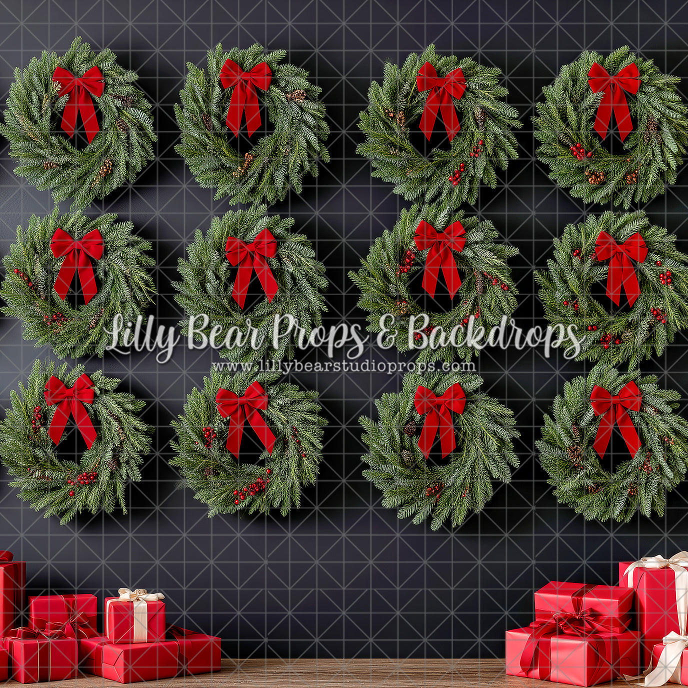 Midnight Wreath Wall