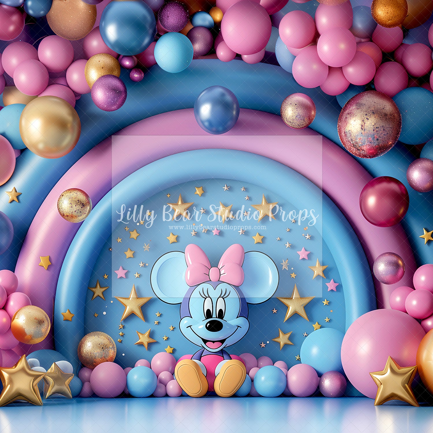 Minnie Rainbow Balloons