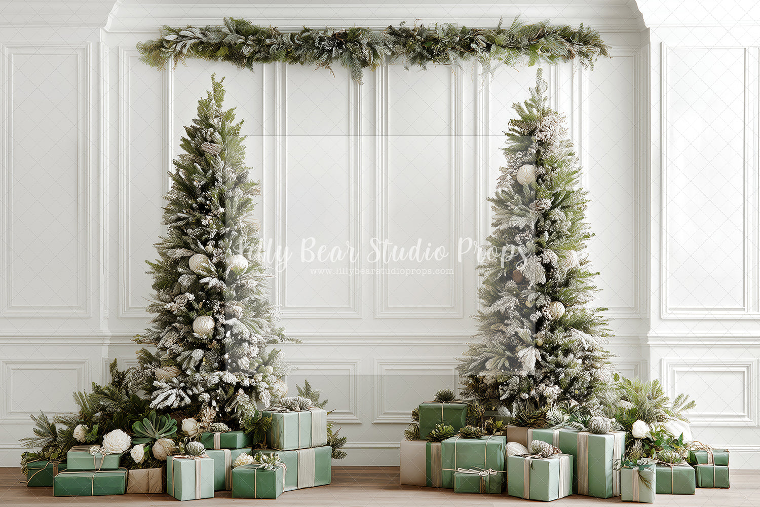 Mint Green Presents Christmas Trees