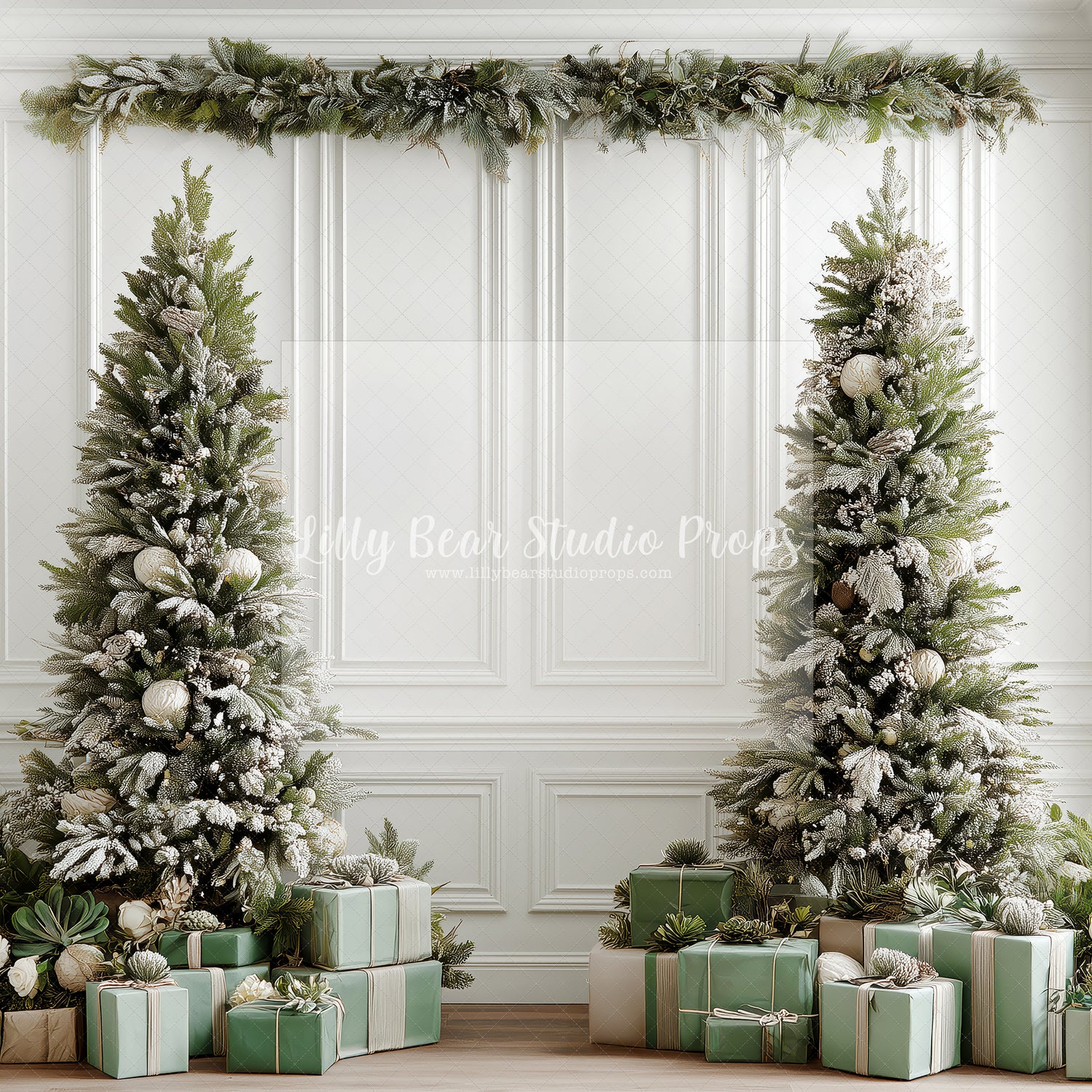 Mint Green Presents Christmas Trees