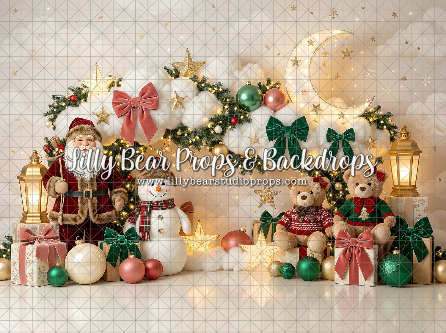 Moonlit Christmas Shelf