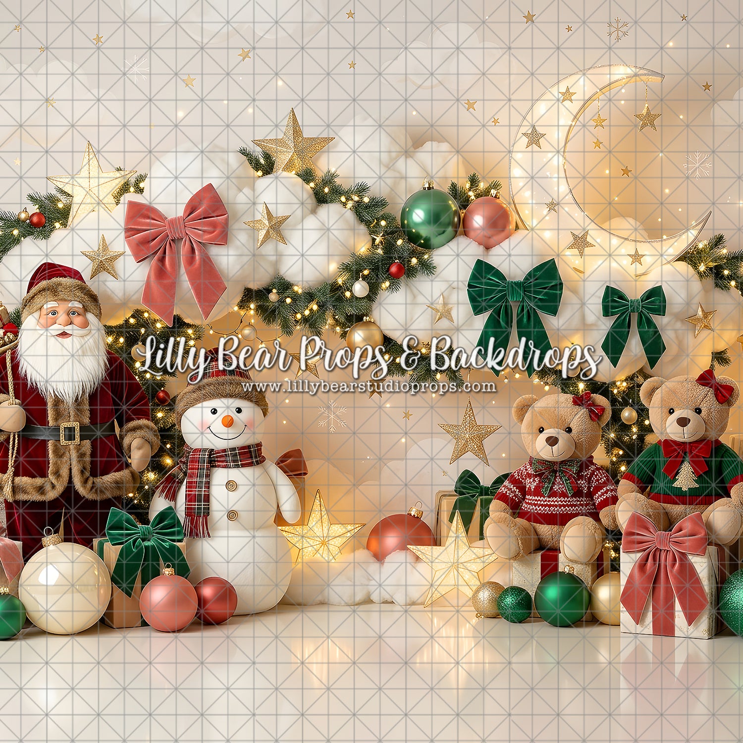 Moonlit Christmas Shelf