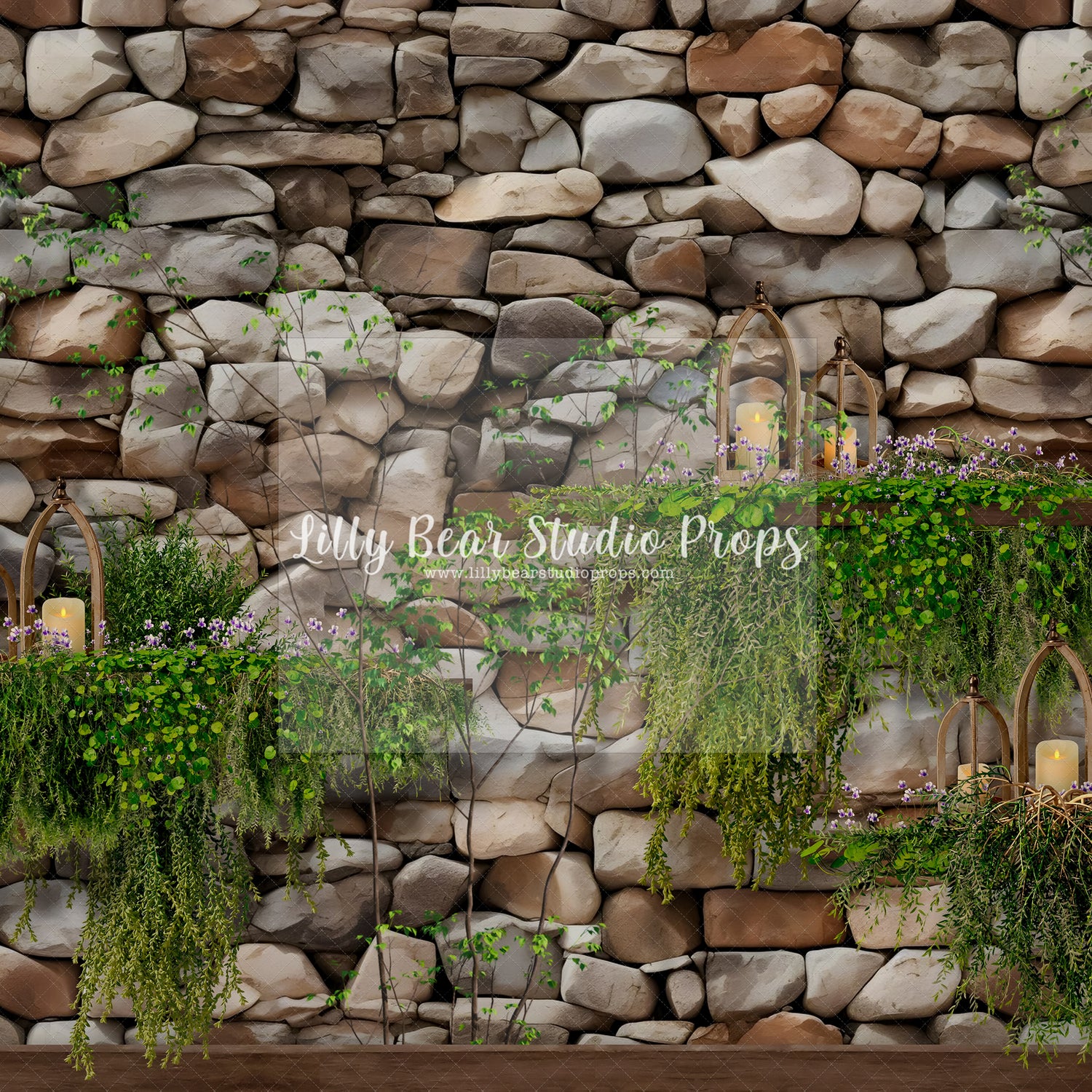 Mossy River Stone Wall