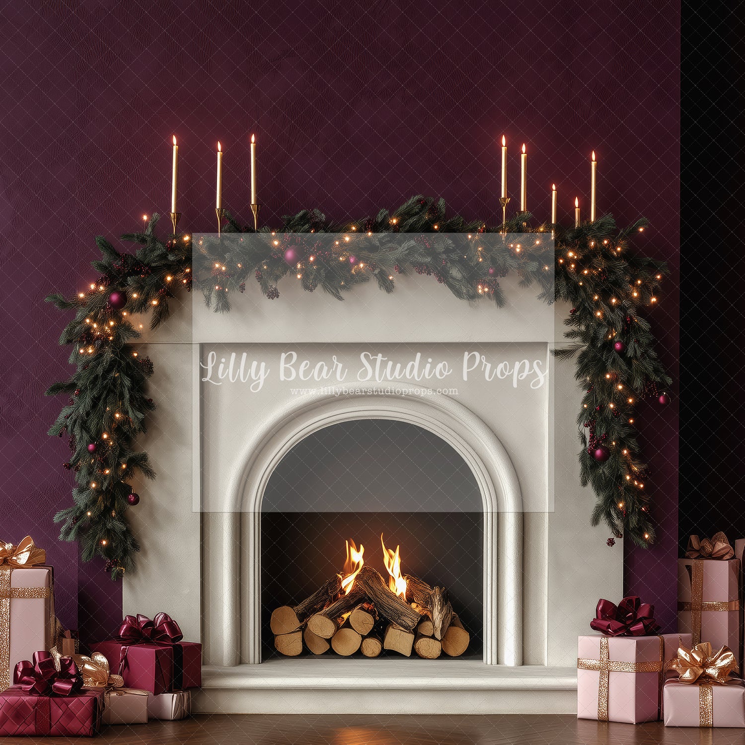 Mulleberry and Gold Mantel