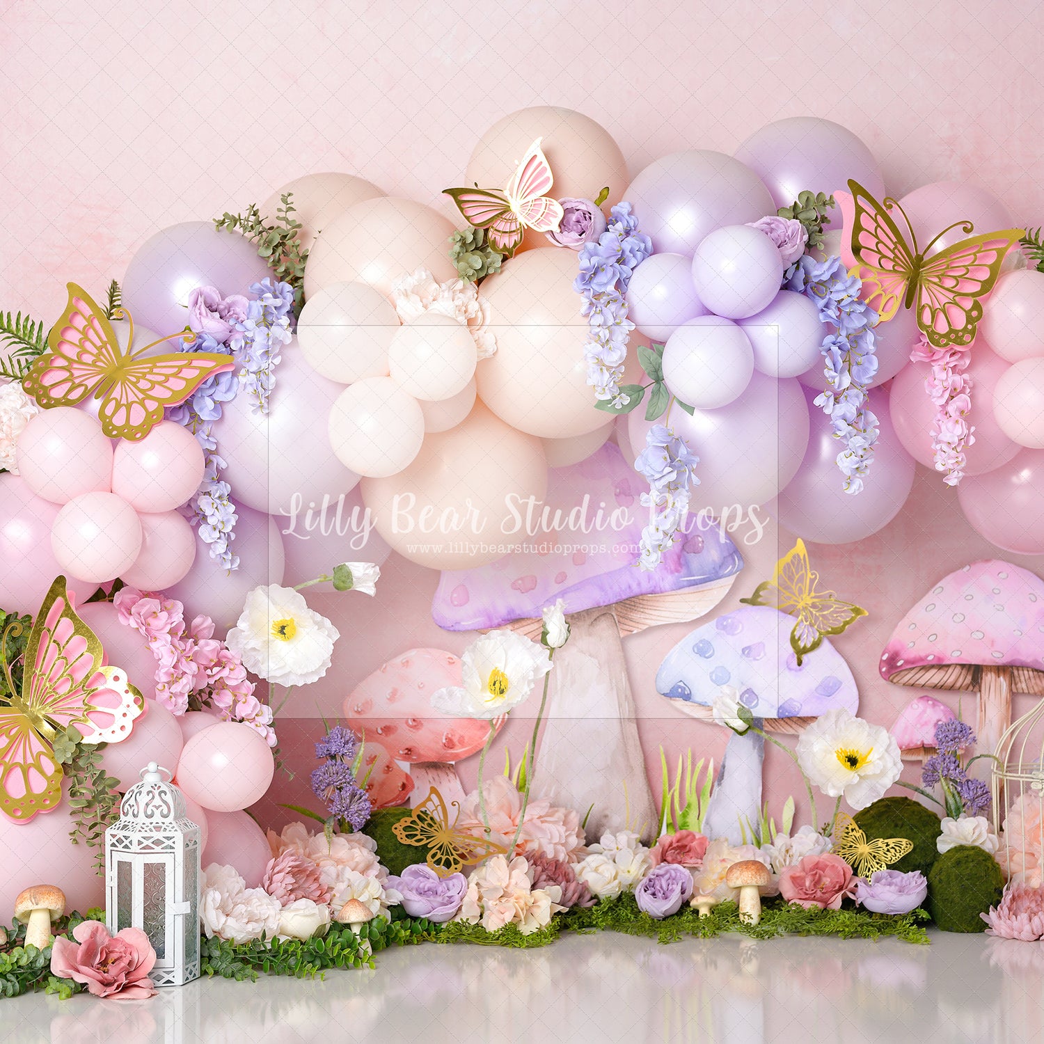 Mushroom Butterfly Garden