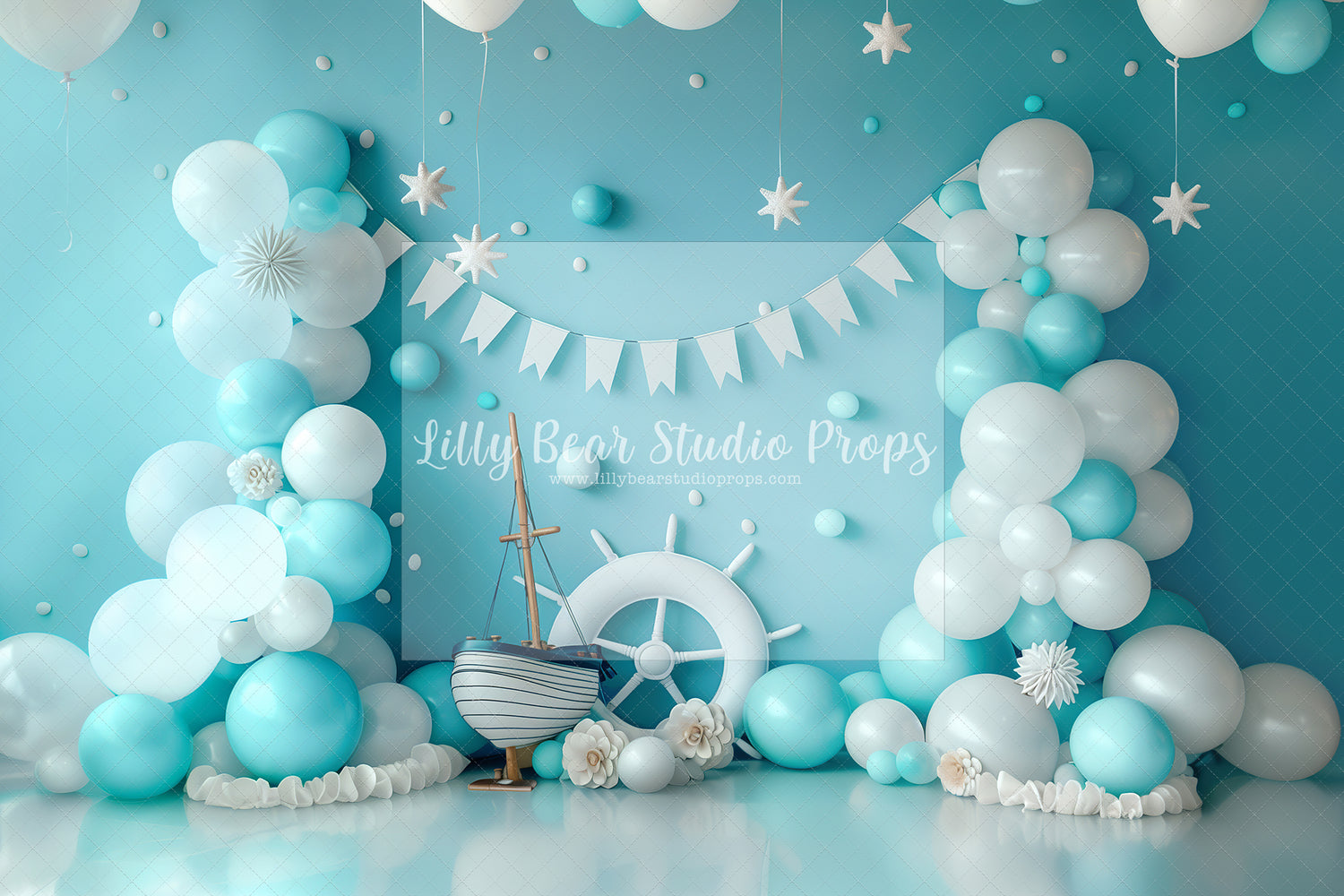 Nautical White Star Balloons