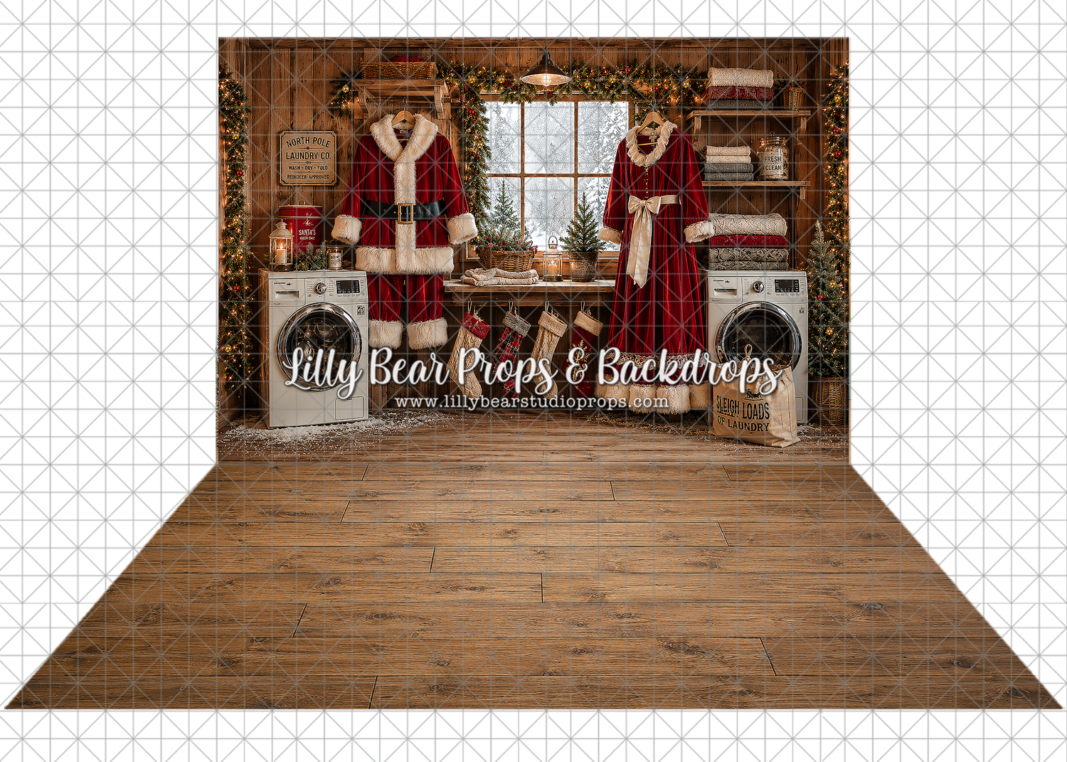 North Pole Laundry Co' & North Pole Oak COMBO