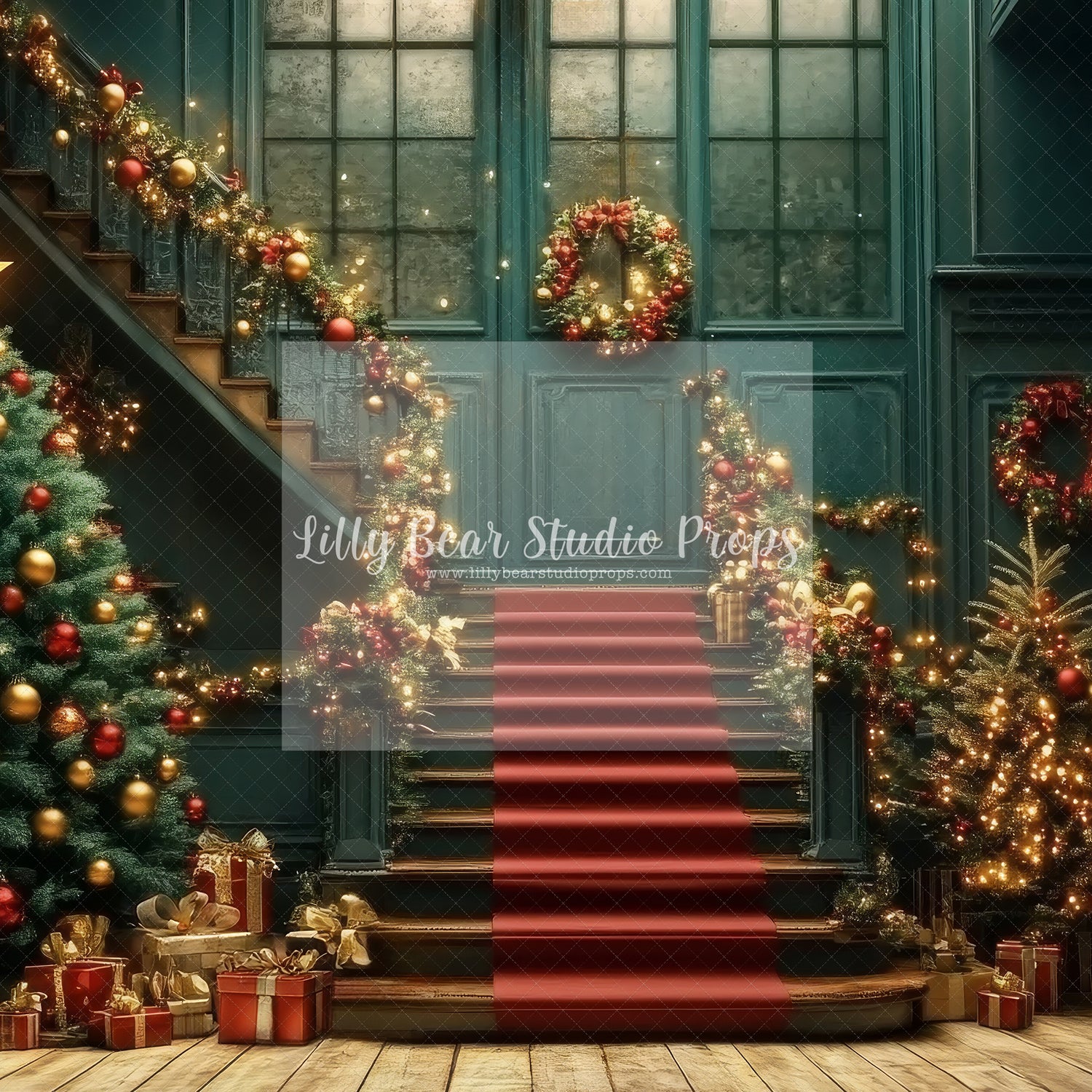 Nostalgic Christmas Staircase - Sweep Option