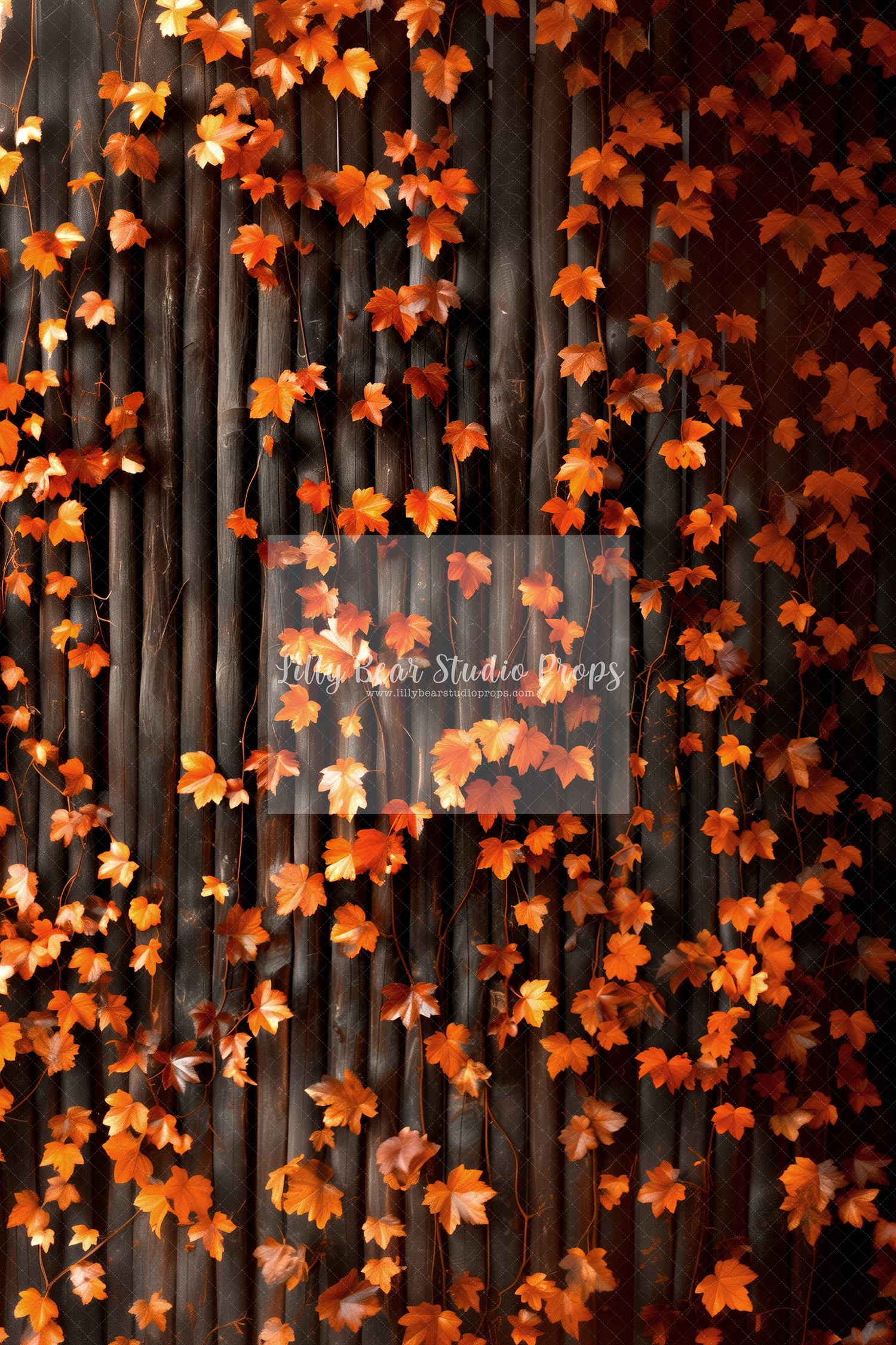 Orange Leaves Wood Branches-Sweep Options