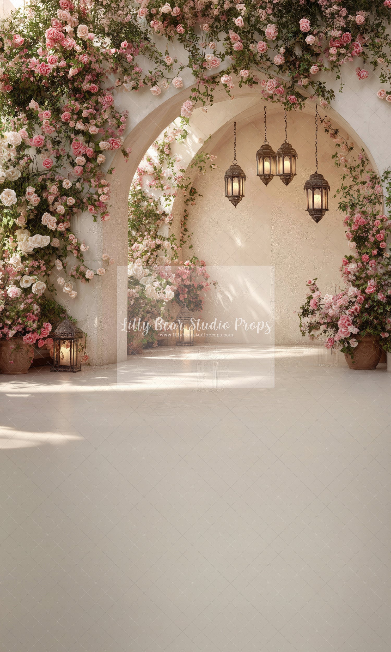 Outdoor Springtime Lantern Arches - Sweep Option