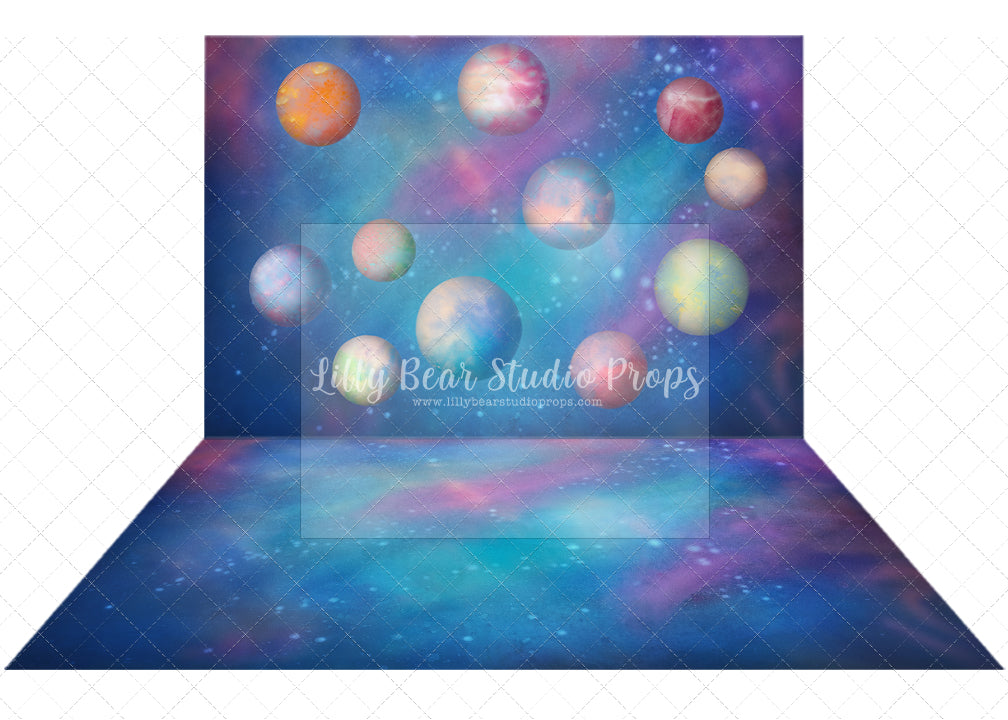 Pastel Galaxy Combo - Lilly Bear Studio Props, black fireplace, bohemian christmas, bohemian fireplace, bohemian mantel, boho, boho christmas, boho holiday, boho mantel, christmas, christmas mantel, christmas village, evergreen trees, evergreens, Fabric, fireplace, holiday, holiday christmas, mantel, Pampas, pine trees, white christmas, white holiday, Wrinkle Free Fabric