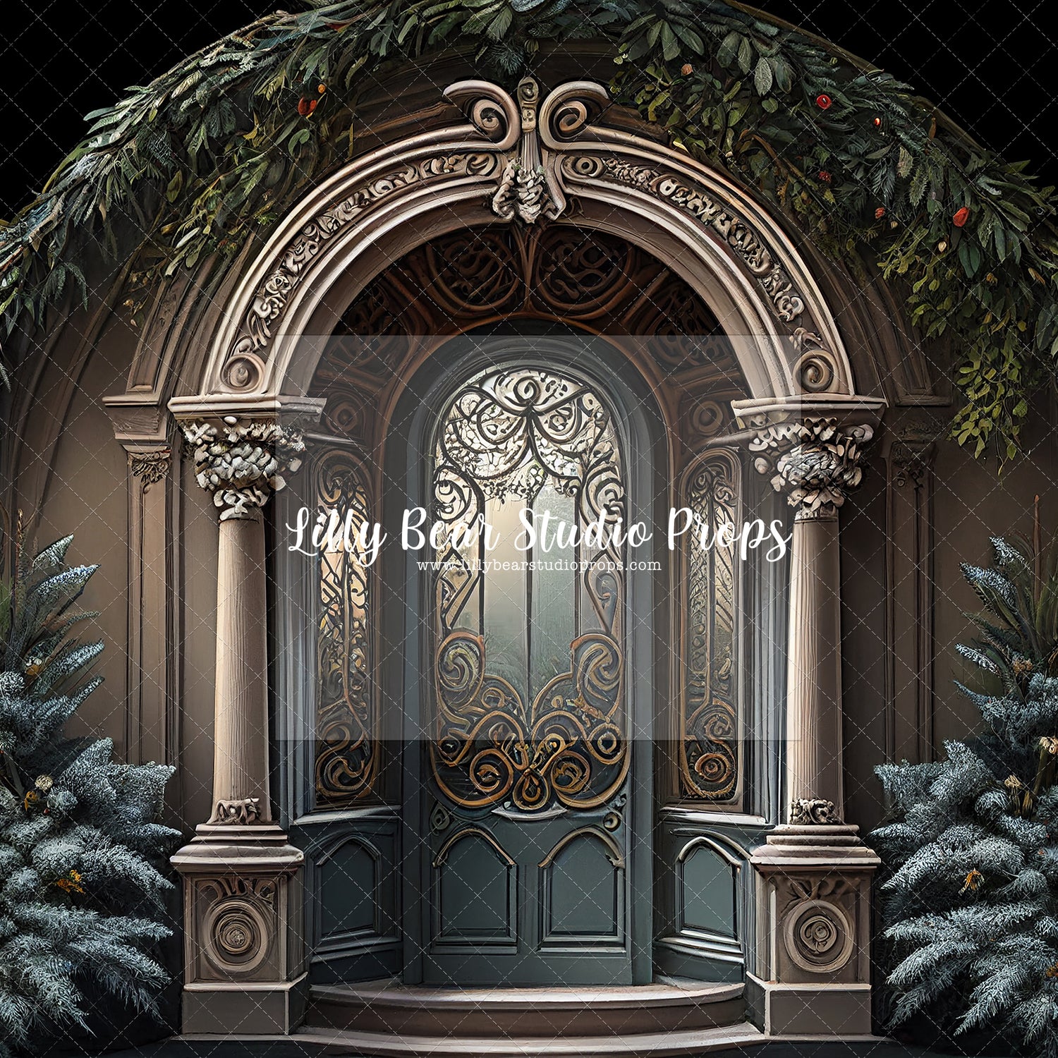 Painterly Christmas Entrance
