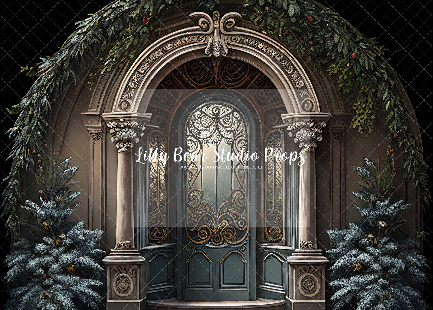 Painterly Christmas Entrance