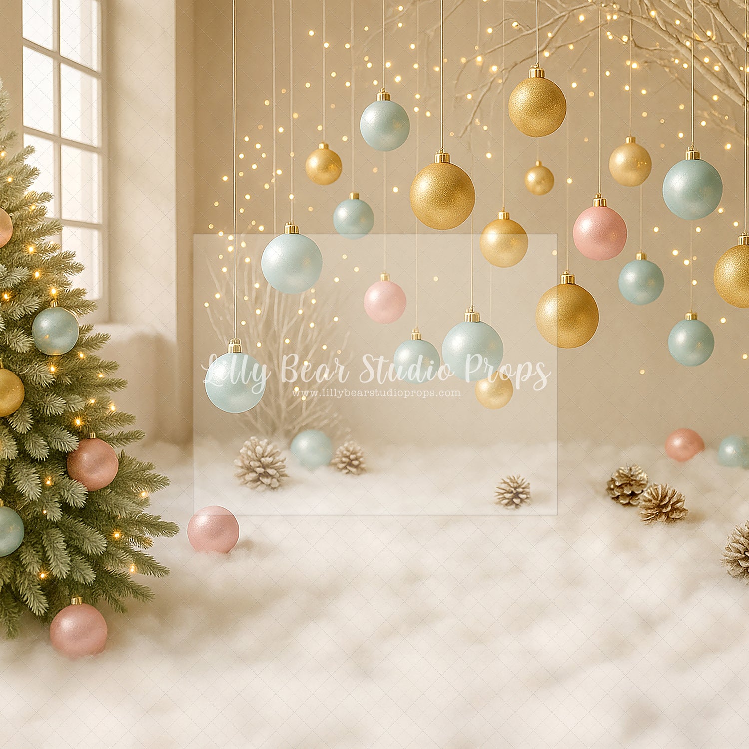 Pastel Baubles on Clouds