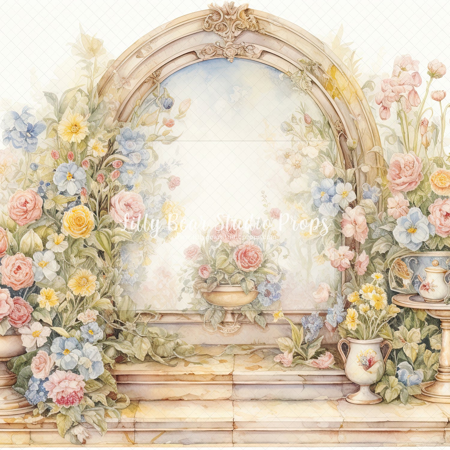 Pastel Floral Steps