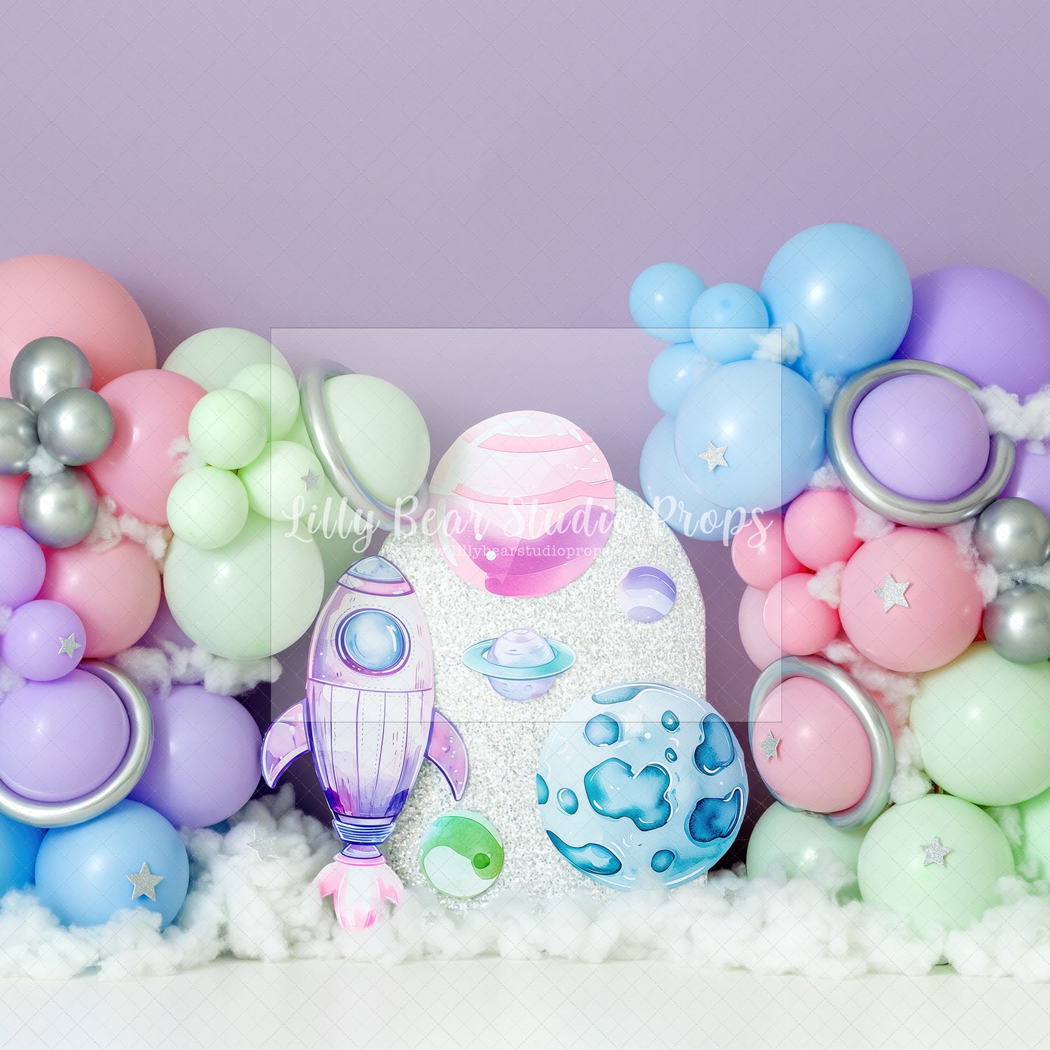 Pastel Space Balloons
