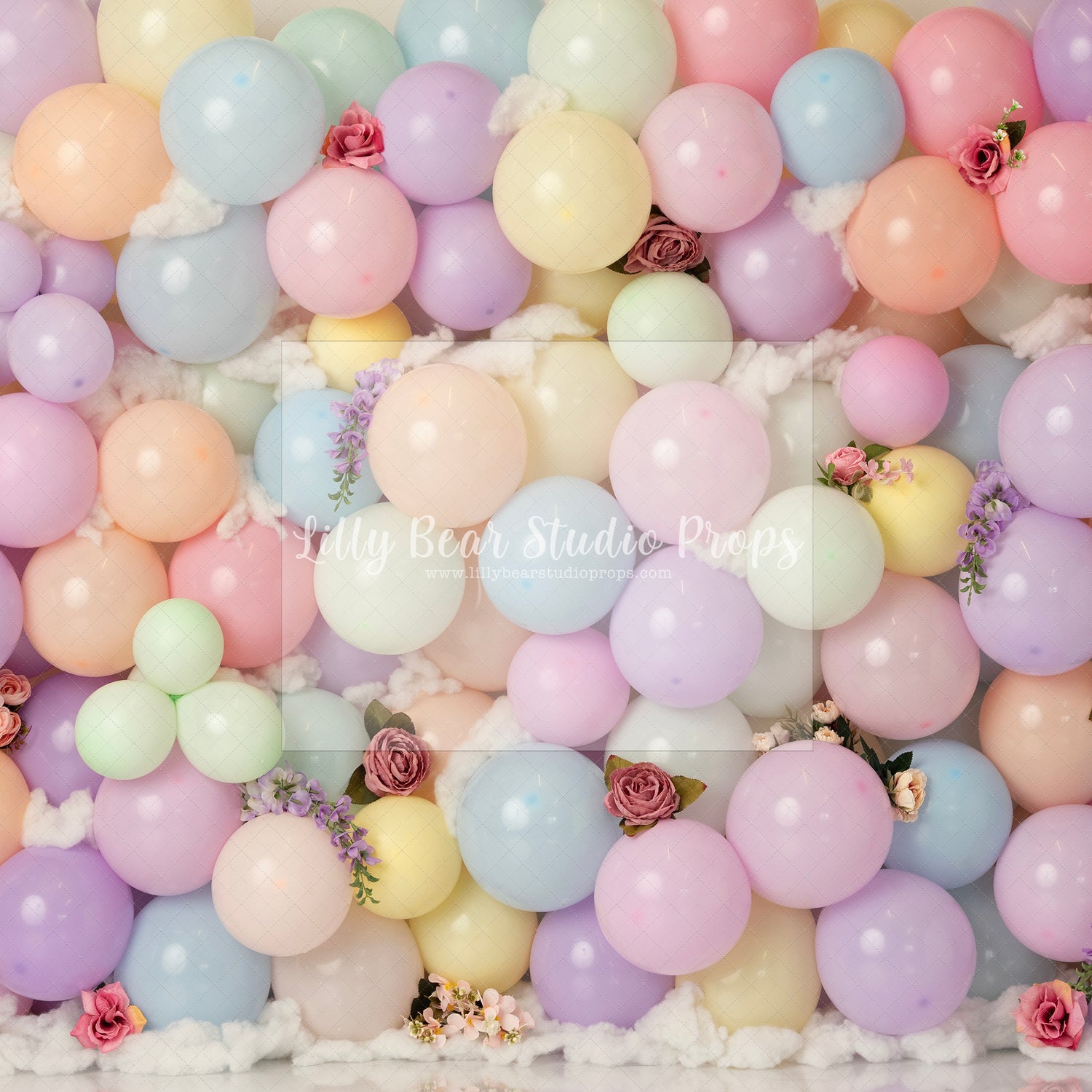 Pastel Balloon Floral Wall