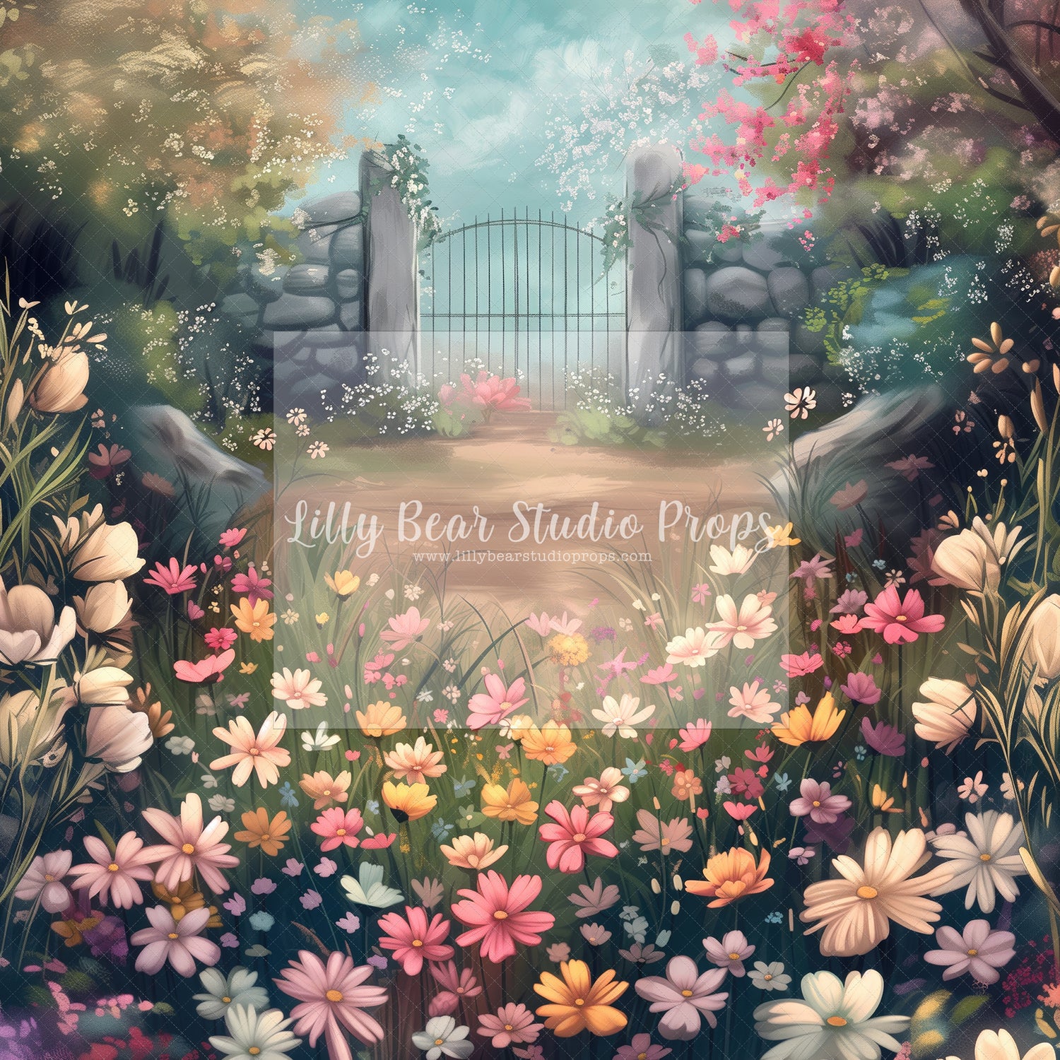 Penelope Garden Fine Art Floral - Sweep Option