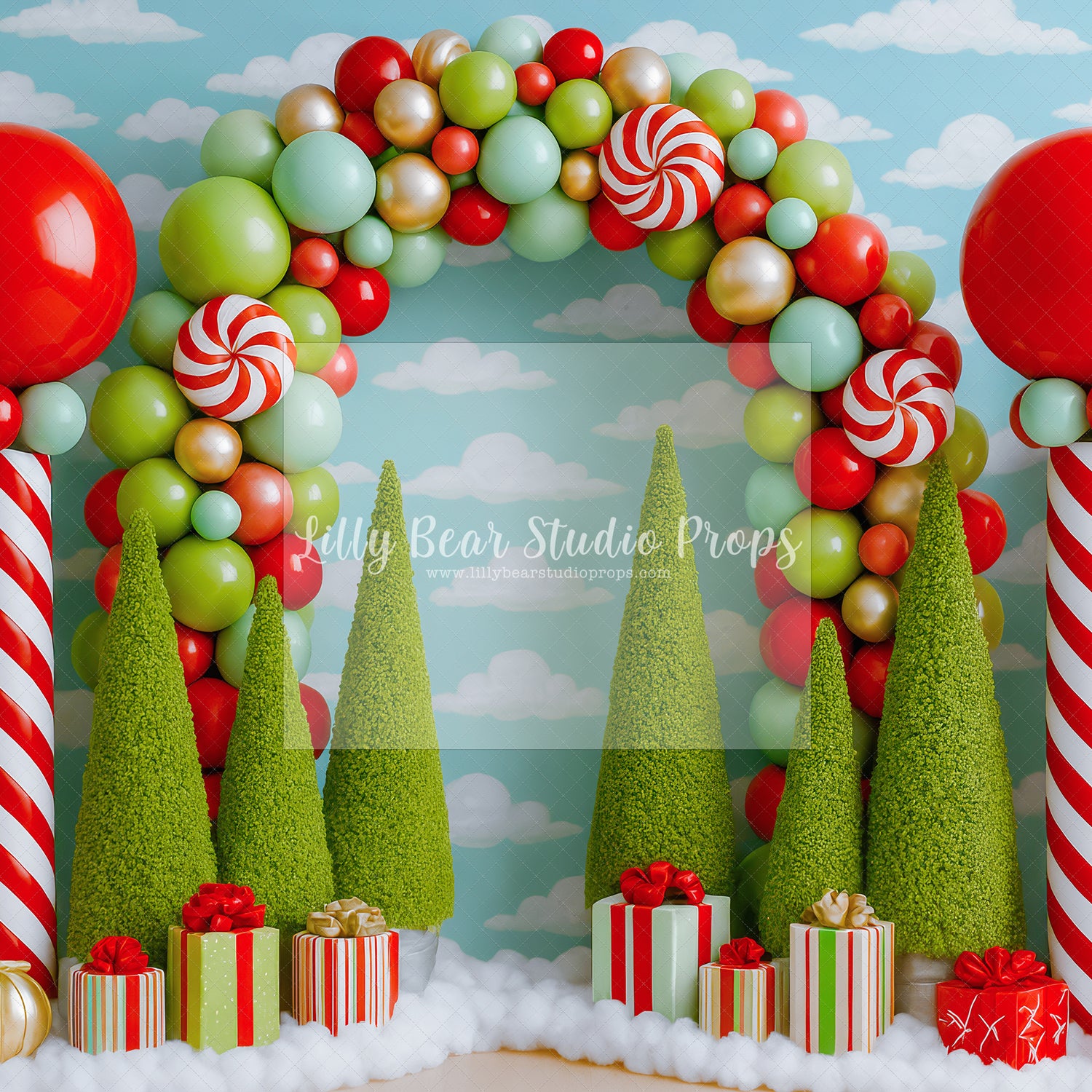 Peppermint Balloon Arch