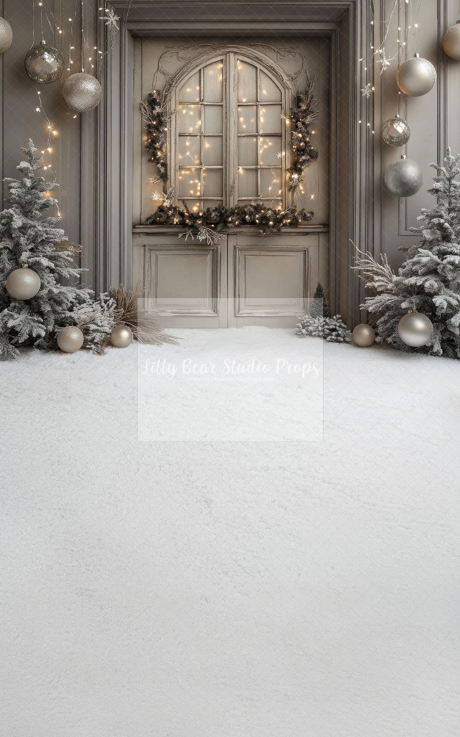 Pewter & Sparkles Christmas Window - Sweep Option