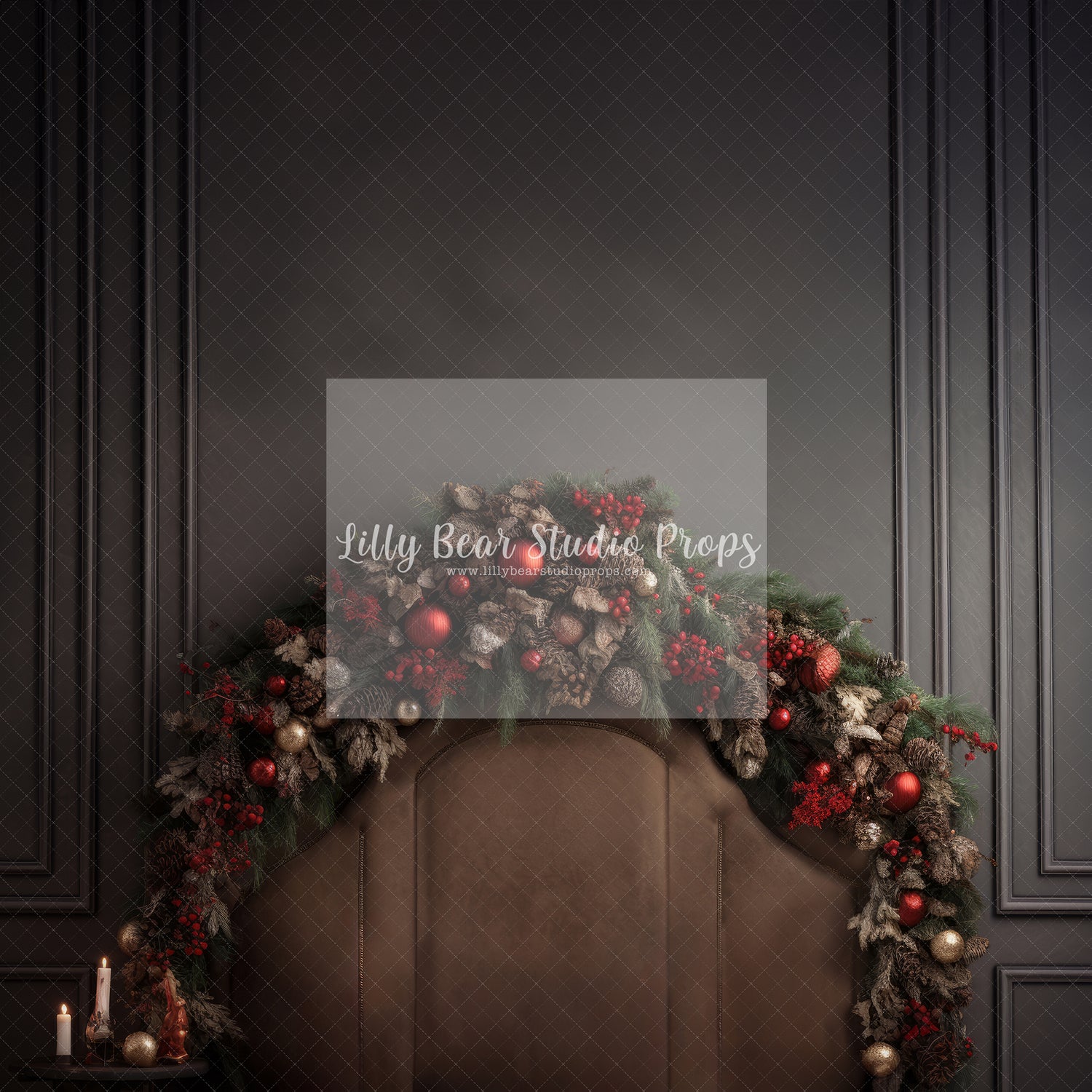 Pine Cone Christmas Headboard