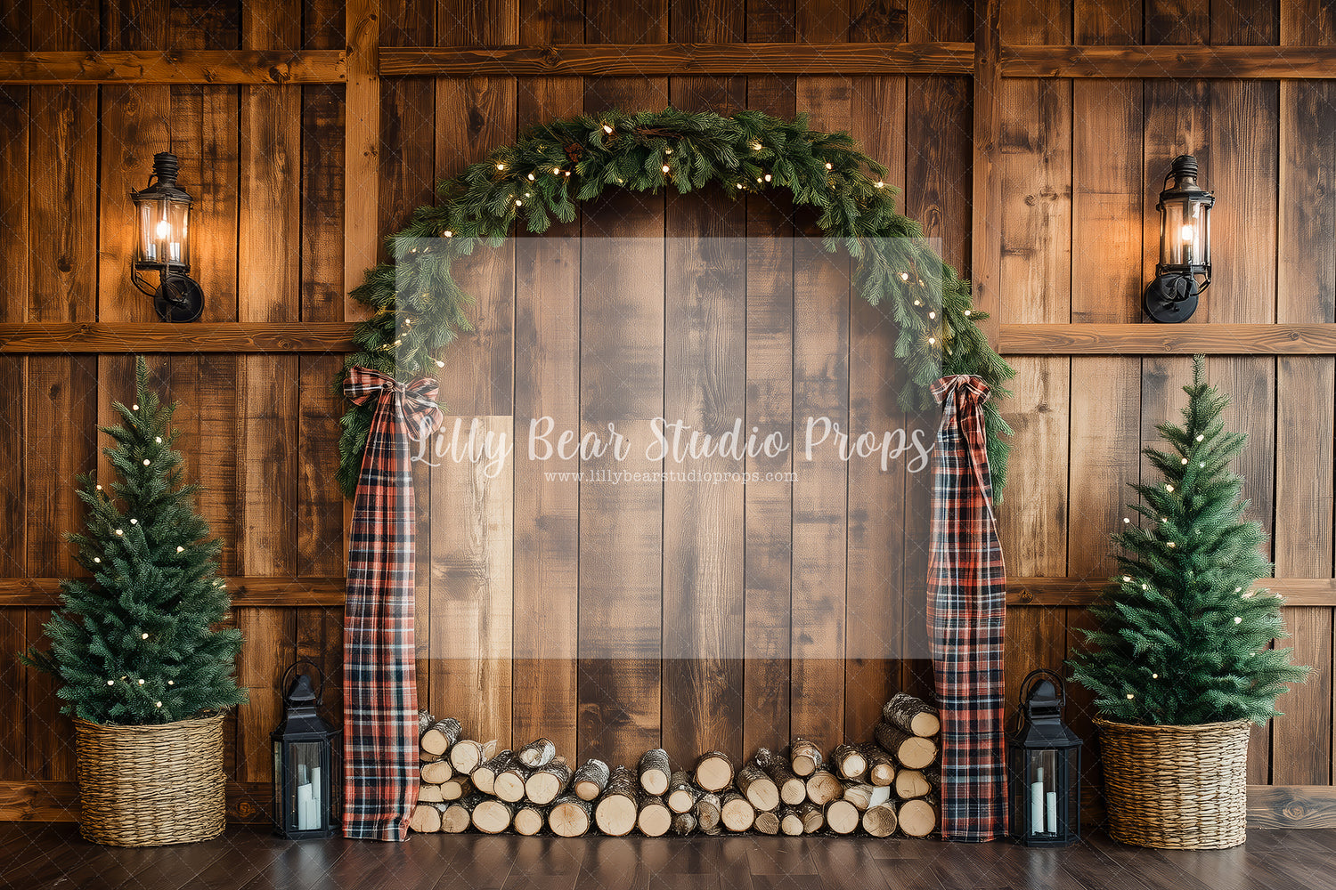 Pine Garland Lodge Arch