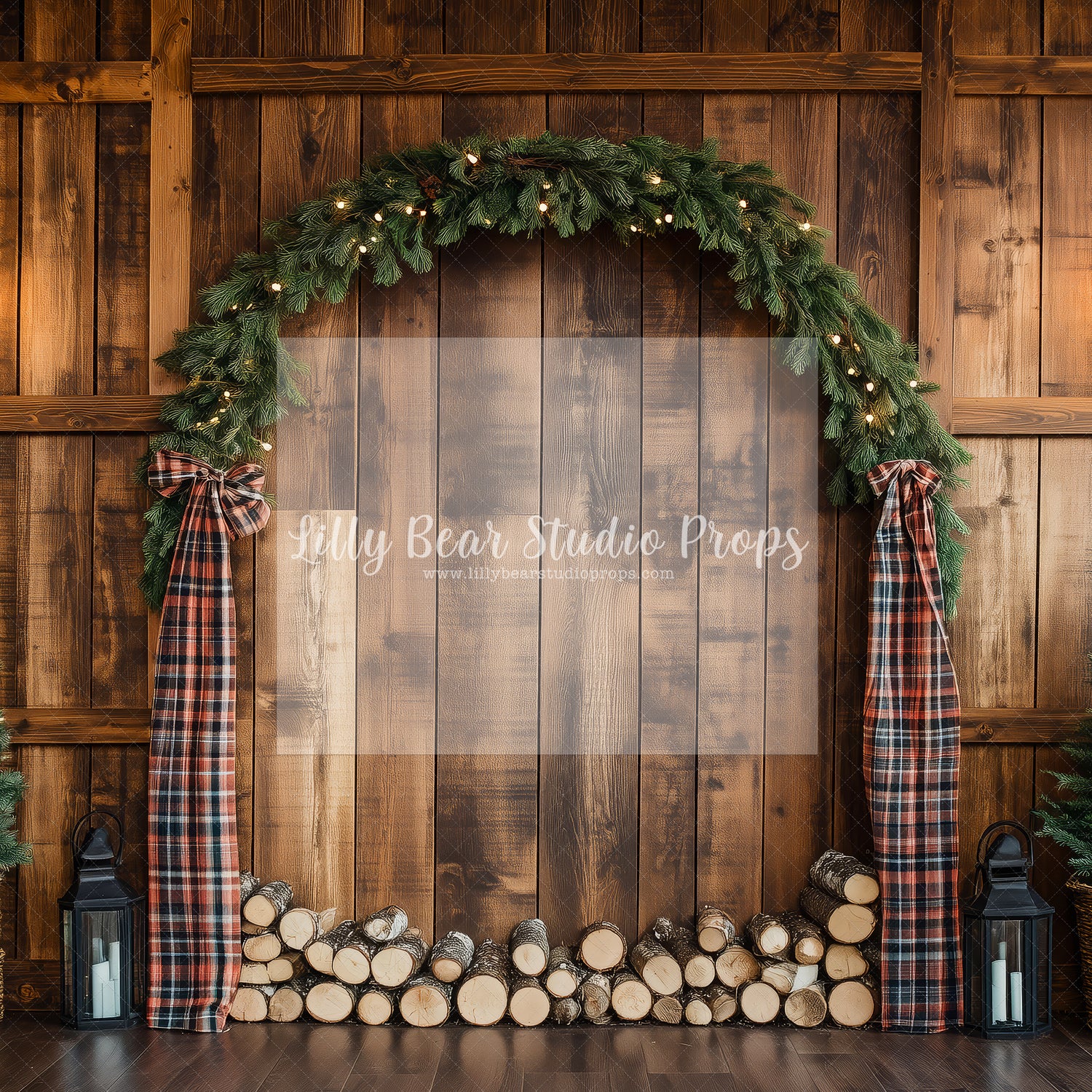 Pine Garland Lodge Arch
