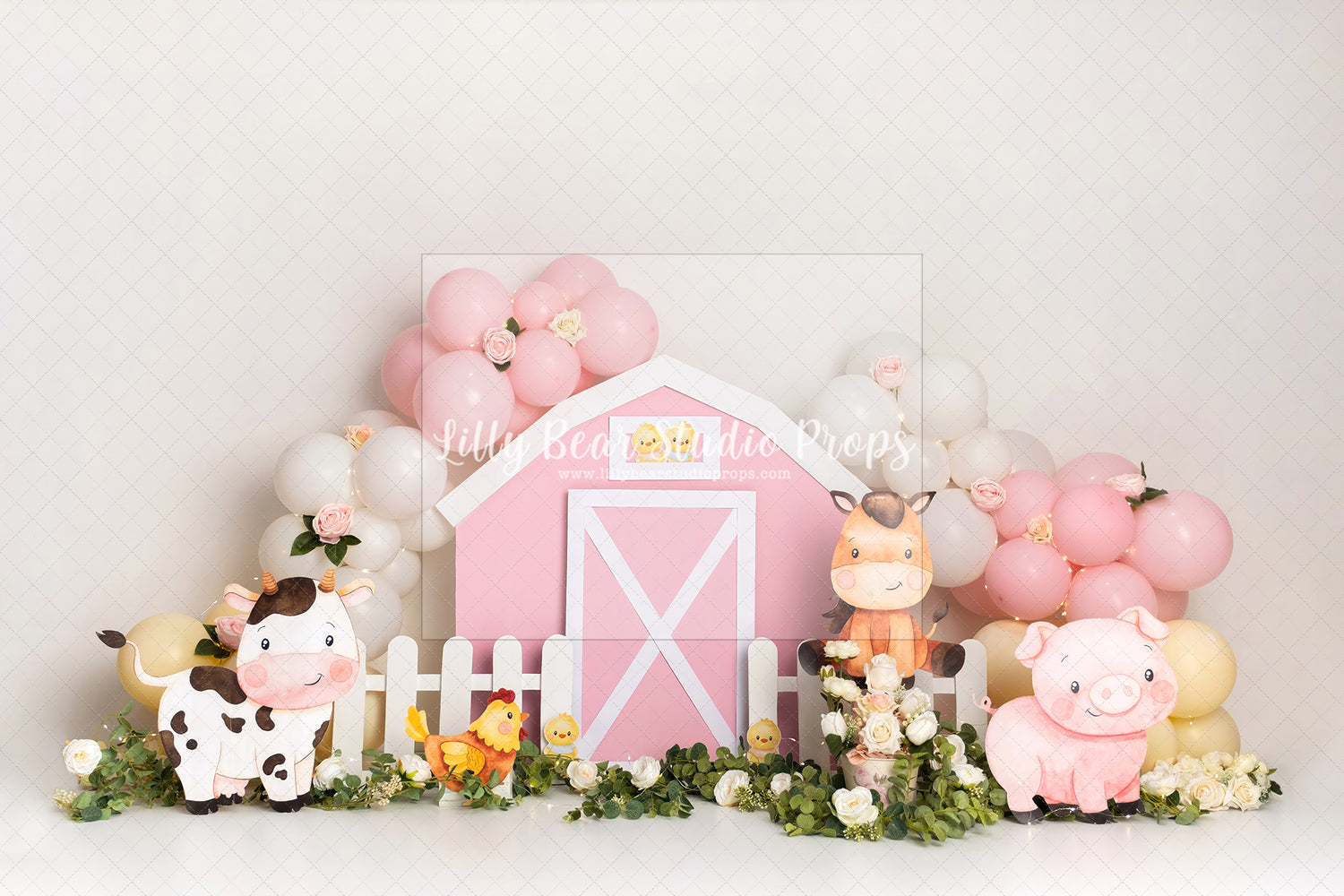 Pink Barn with Friends