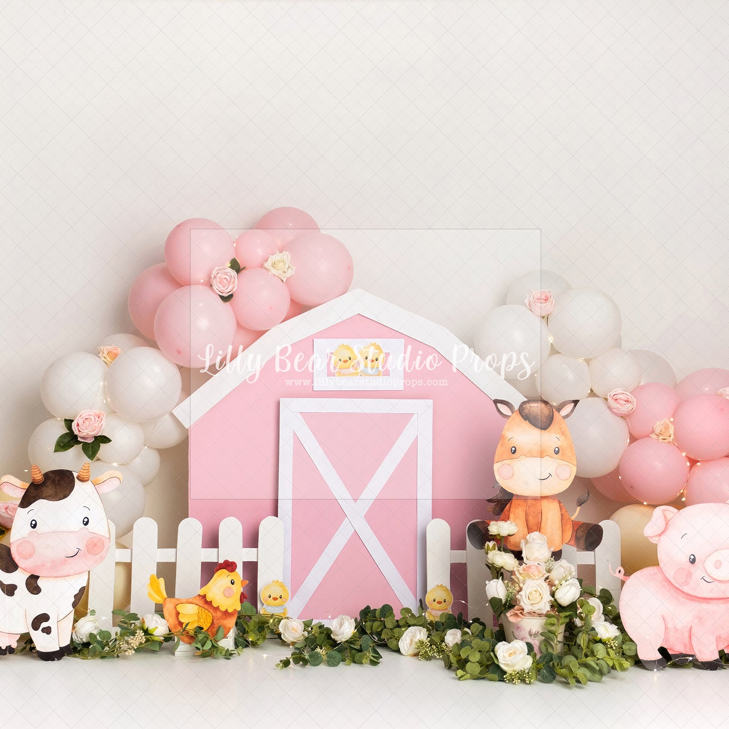 Pink Barn with Friends