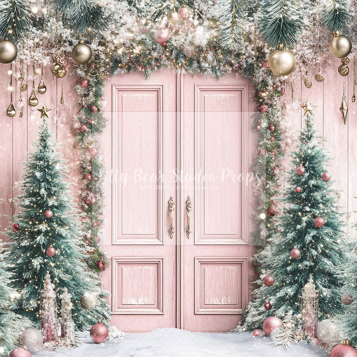 Pink Artsy Christmas Entry  - Sweep Option