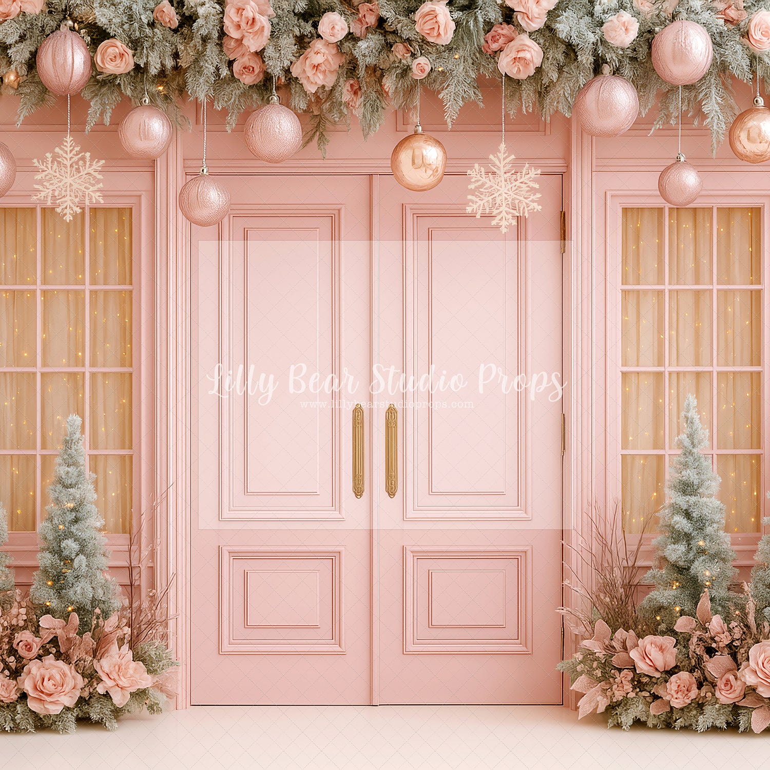 Pink Christmas and Roses