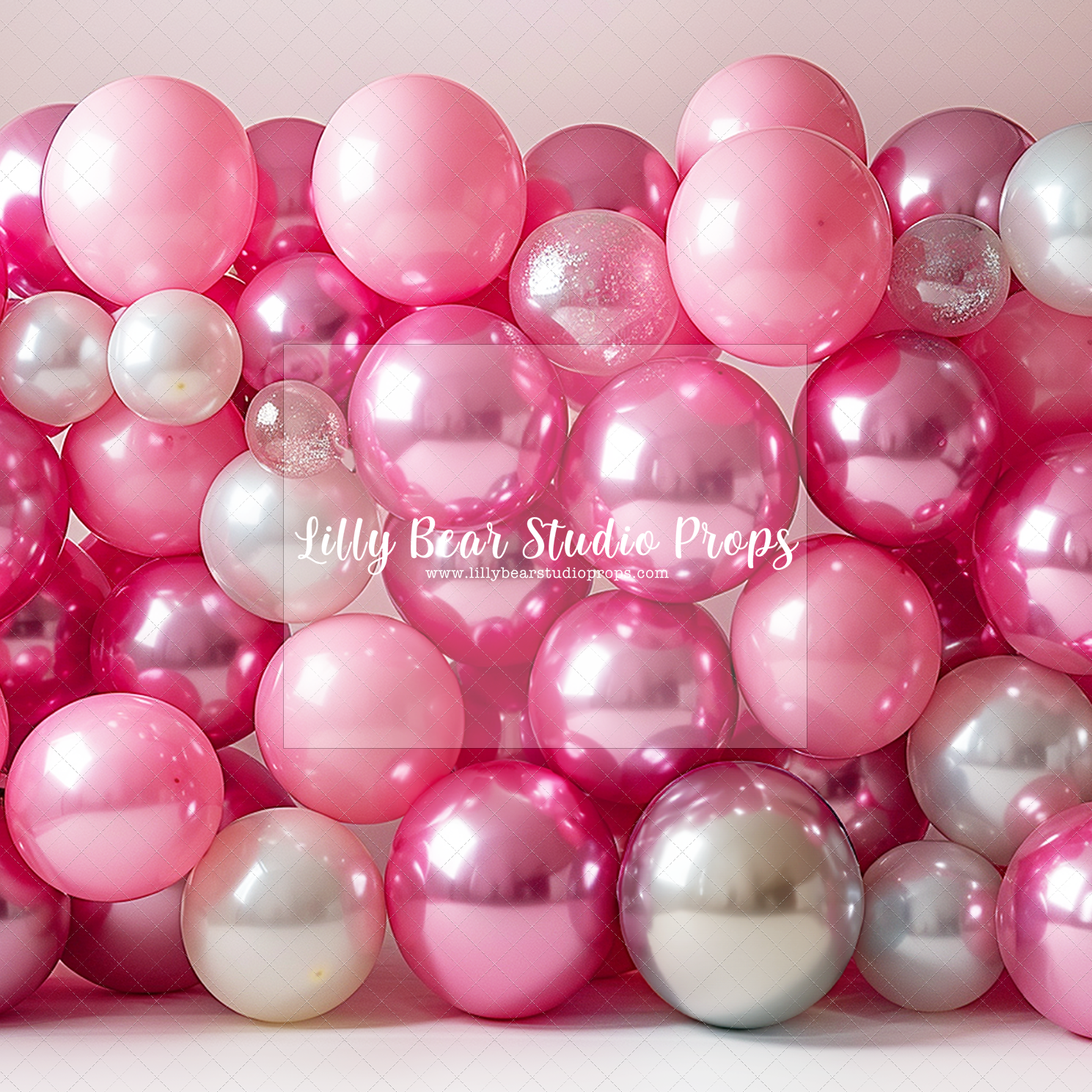 Pink Metallic Balloon Wall