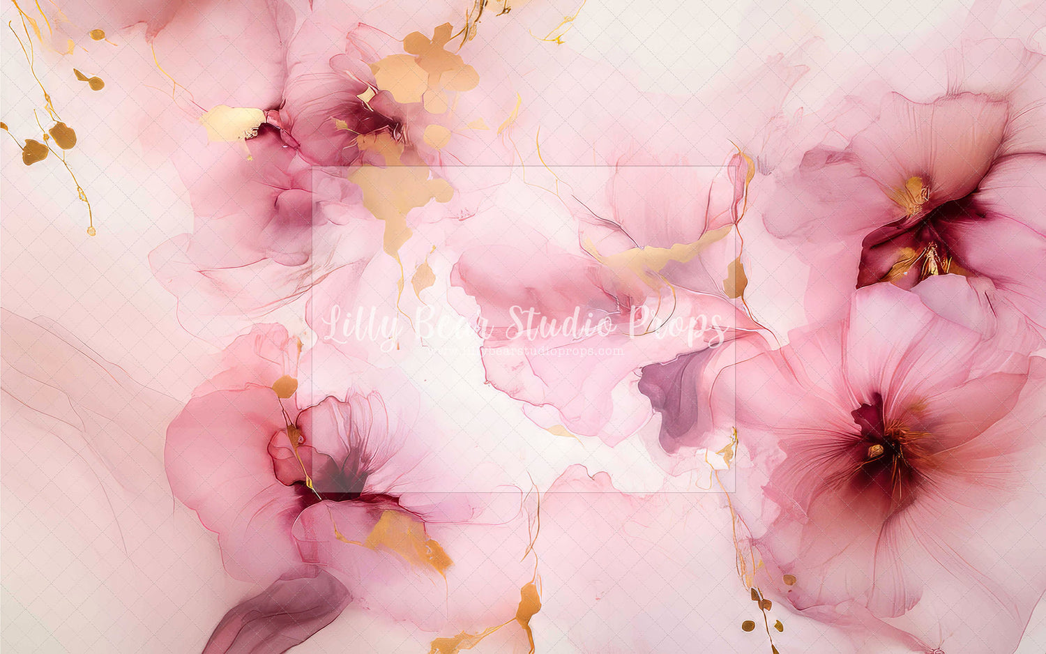 Pink and Gold Flowers