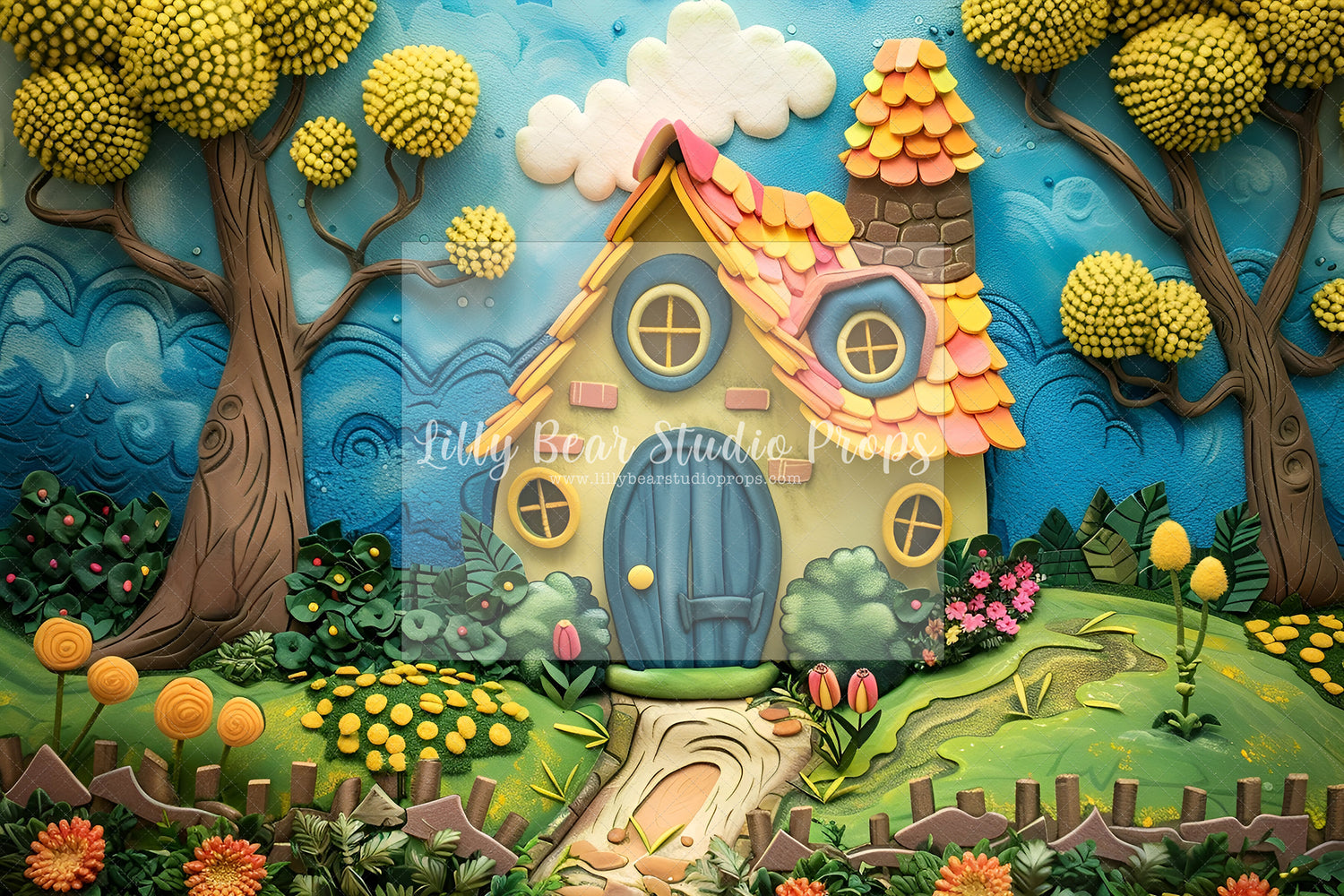 Playdoh Cottage Scene