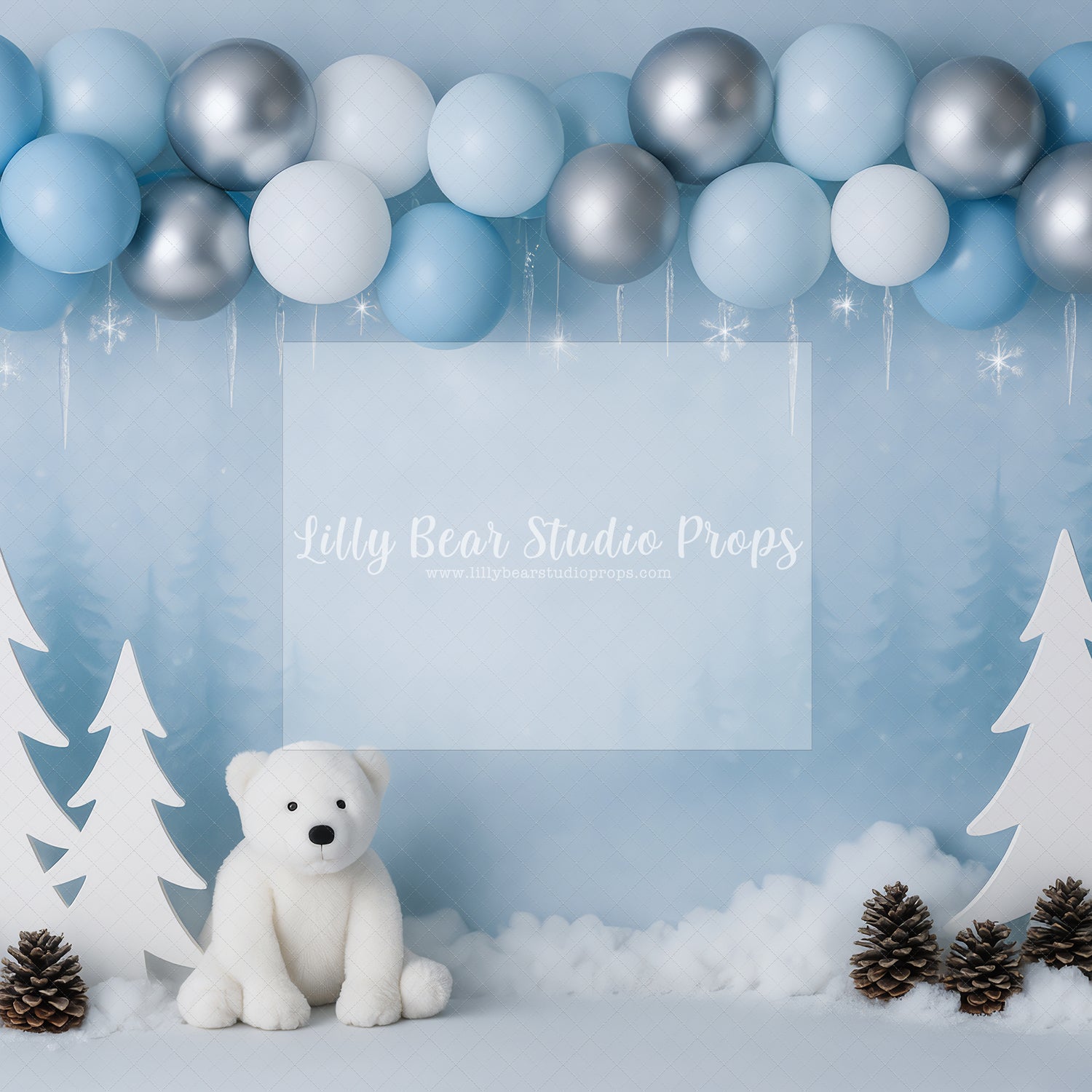Polar Bear Blue and White