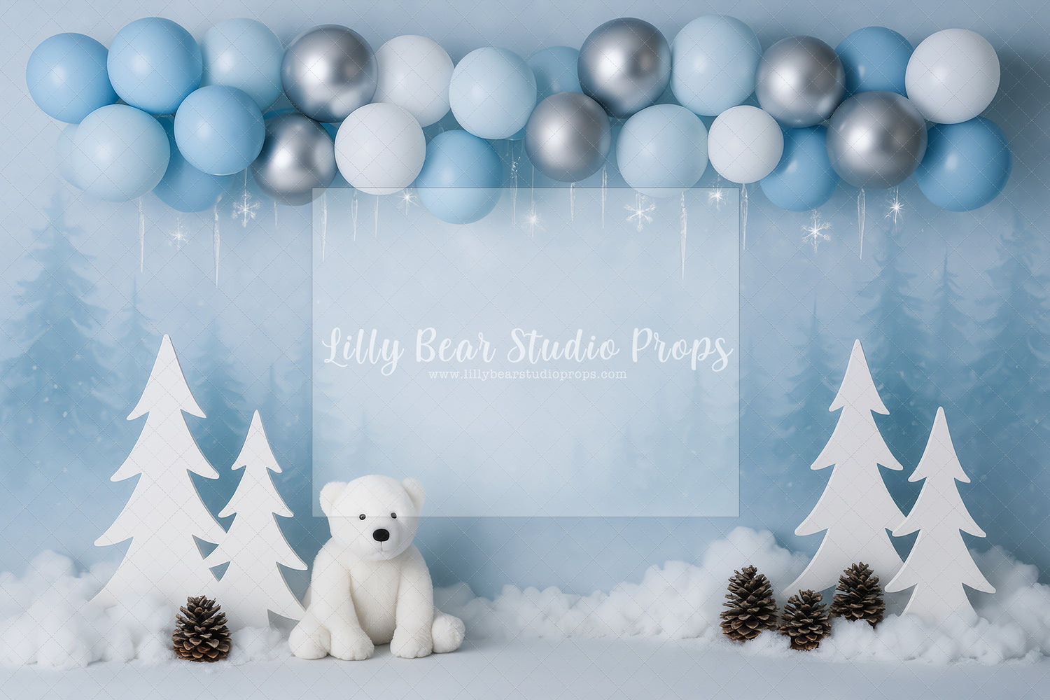 Polar Bear Blue and White
